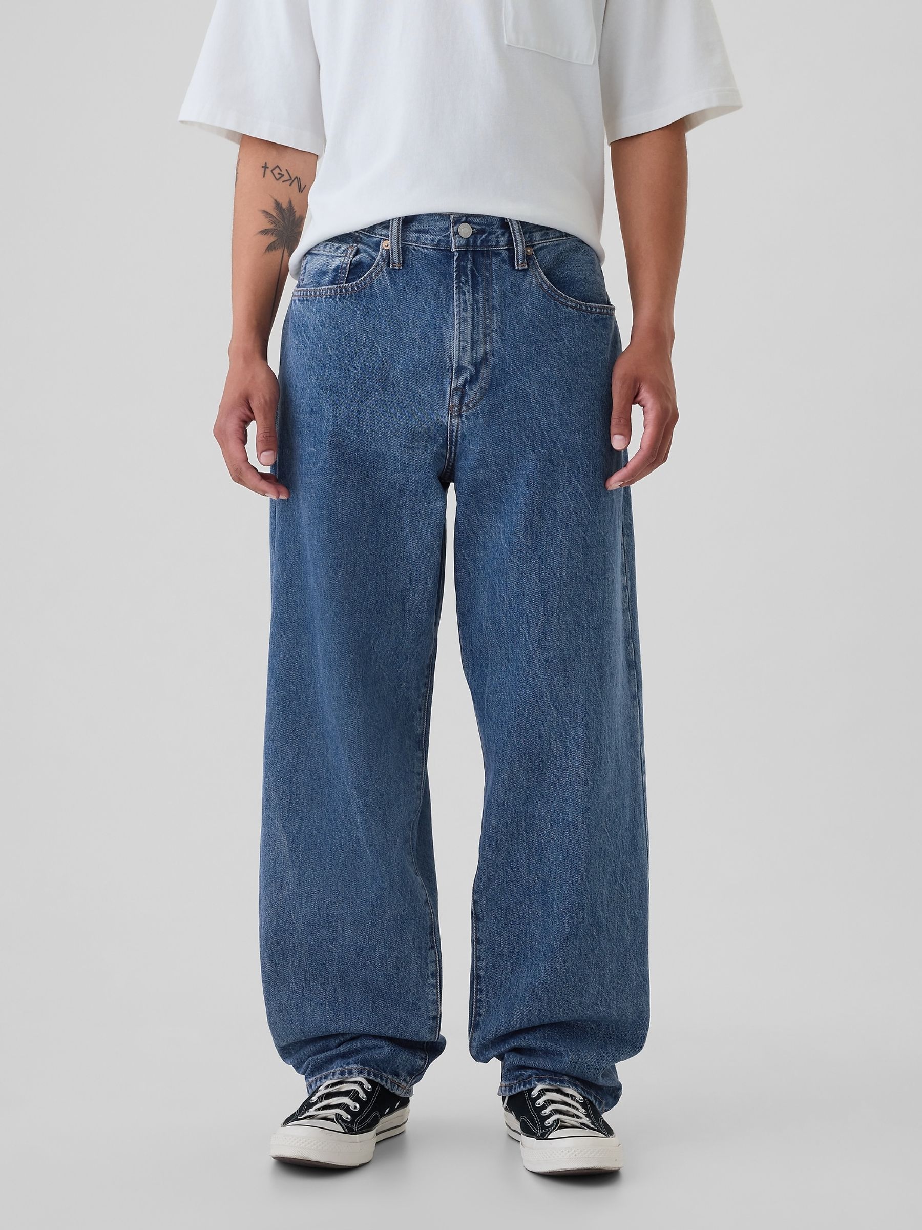 Blue Loose Fit Baggy Jeans - Image 2 of 6