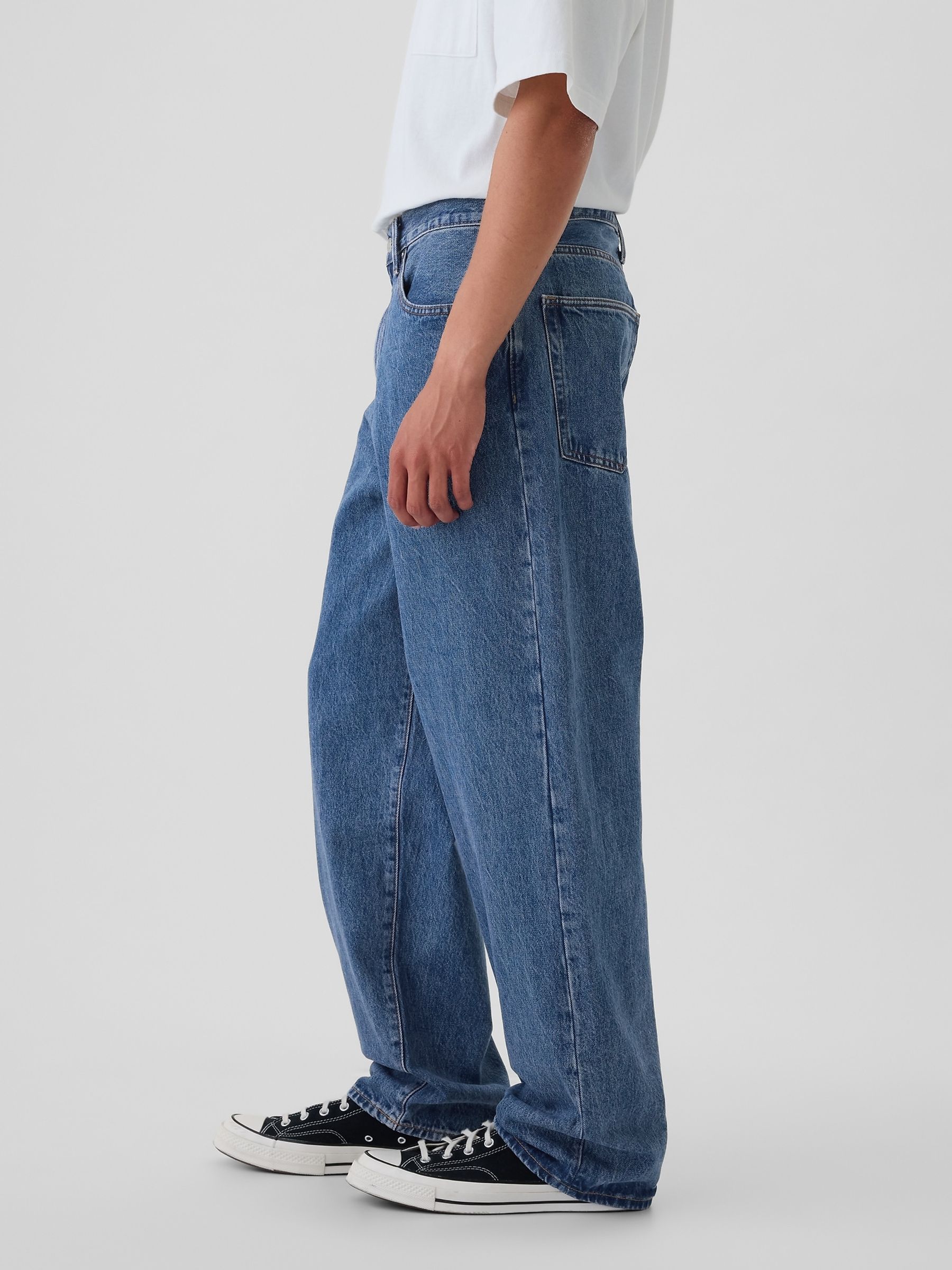 Blue Loose Fit Baggy Jeans - Image 4 of 6