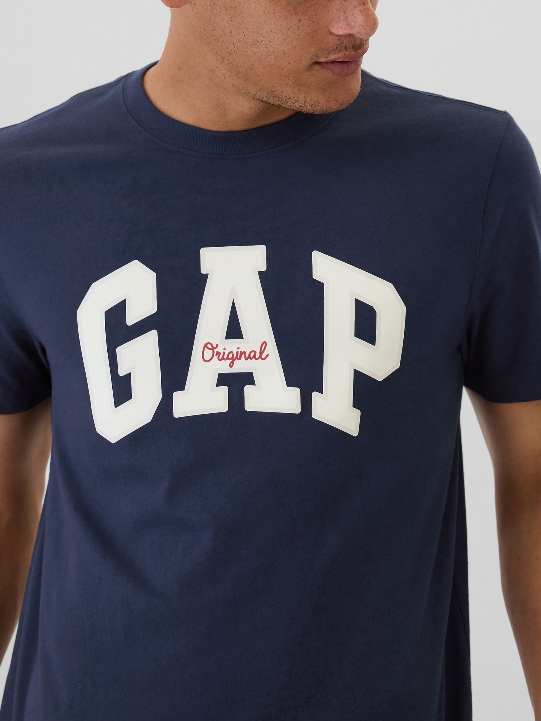 Navy Blue Everyday Original Logo 100% Cotton Crew Neck Short Sleeve T-Shirt - Image 4 of 5