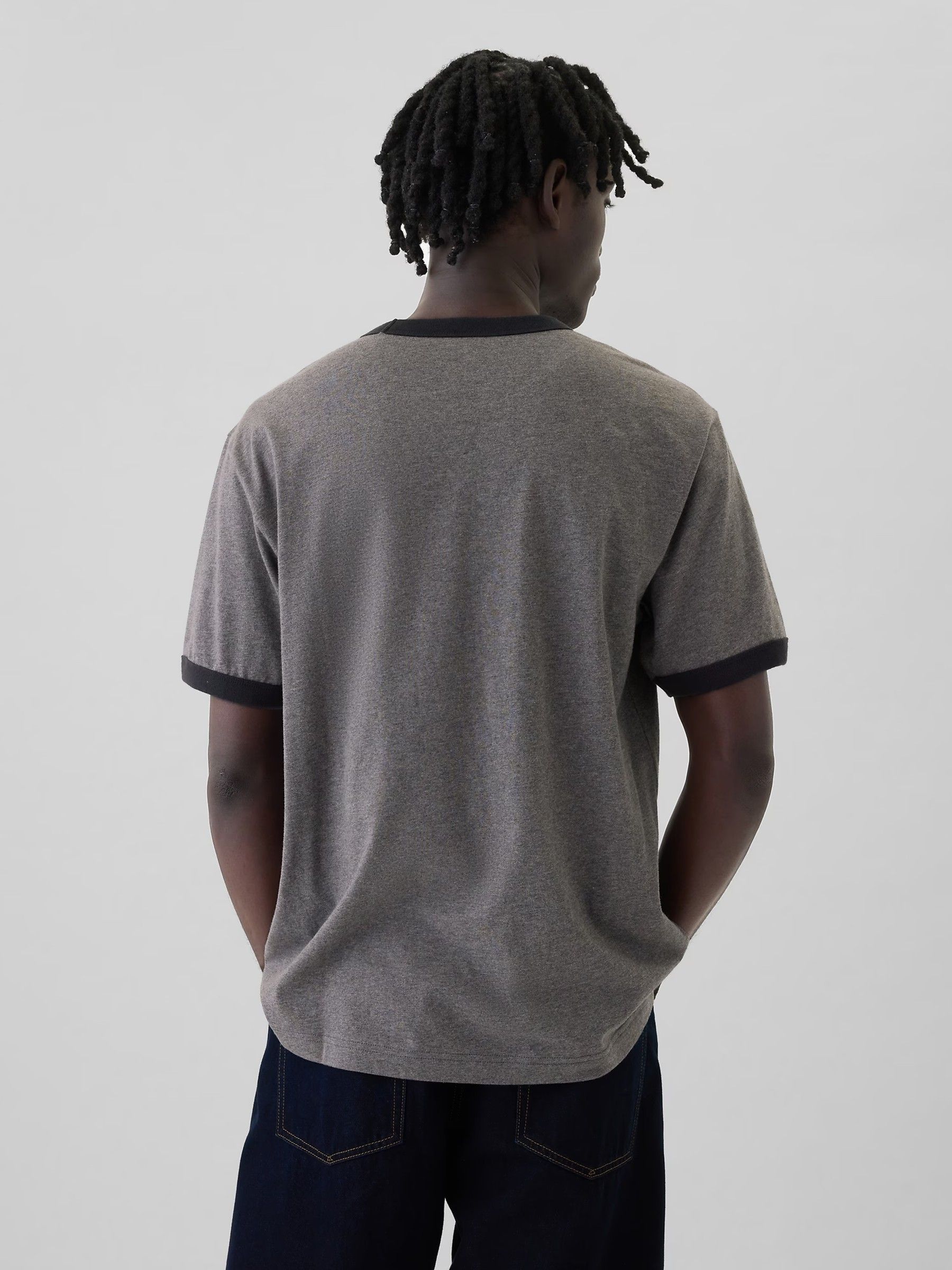 Dark Grey Athletic Logo Graphic Short Sleeve Crew Neck T-Shirt - Image 2 of 4