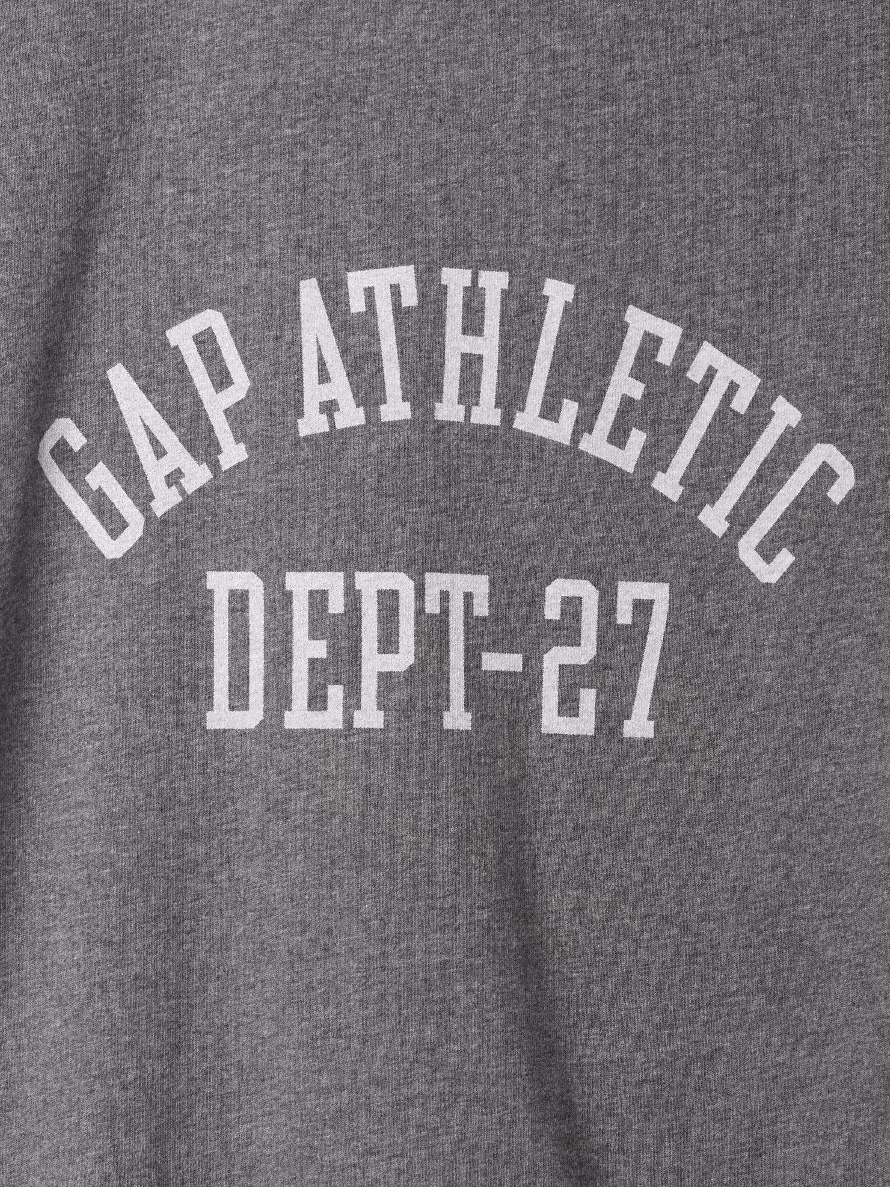 Dark Grey Athletic Logo Graphic Short Sleeve Crew Neck T-Shirt - Image 4 of 4