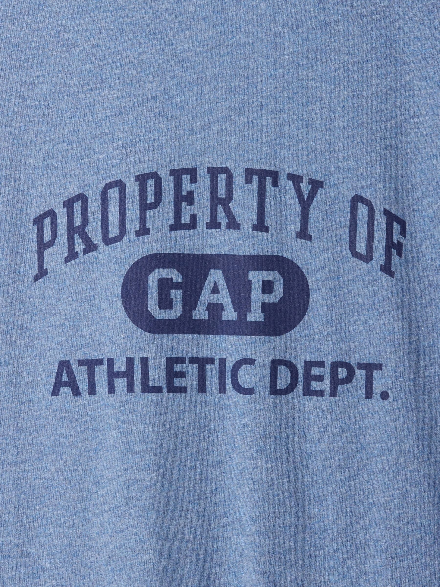 Blue Athletic Logo Graphic Short Sleeve Crew Neck T-Shirt - Image 5 of 5