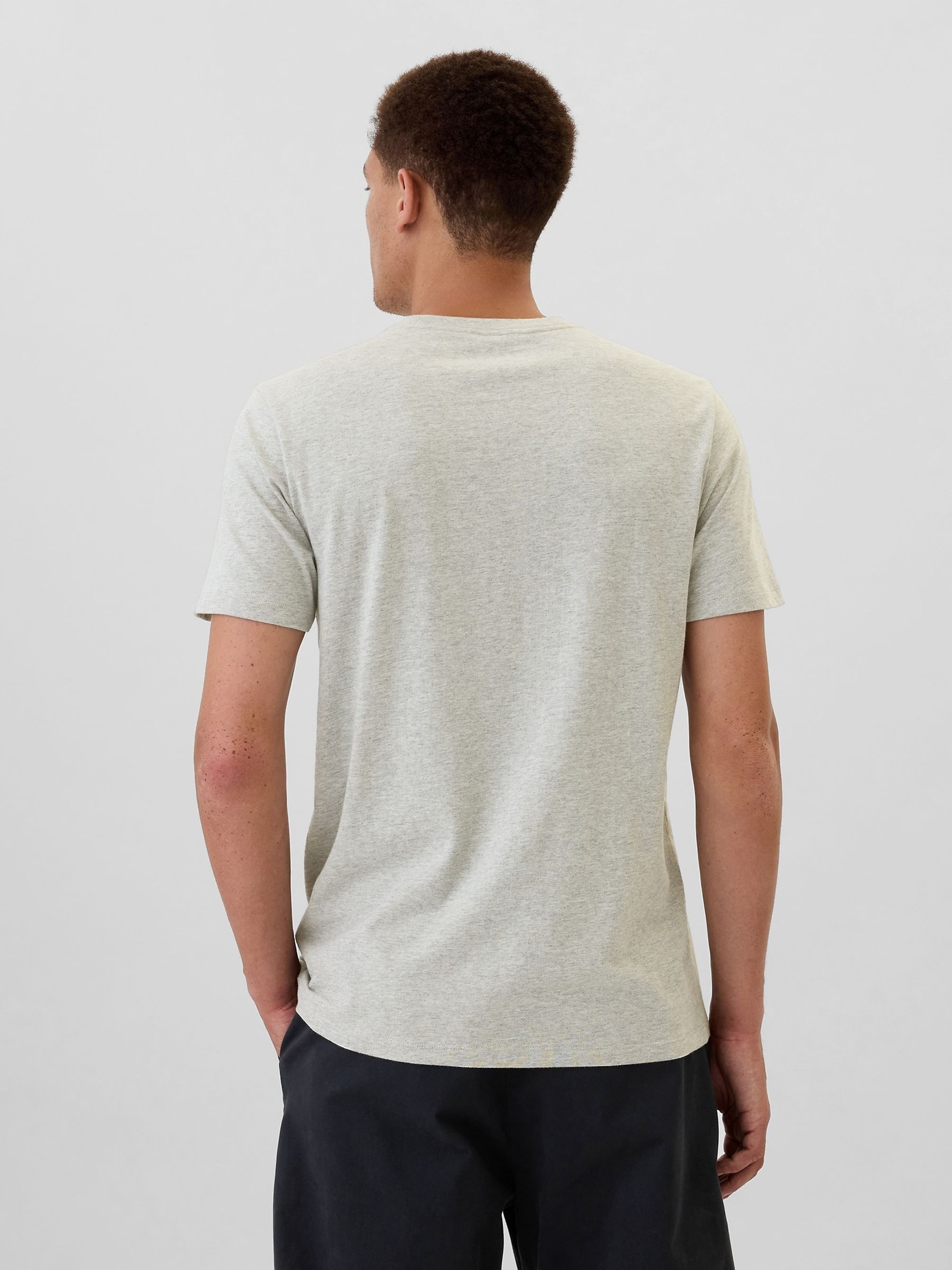 Grey Everyday Original Logo 100% Cotton Crew Neck Short Sleeve T-Shirt - Image 2 of 5
