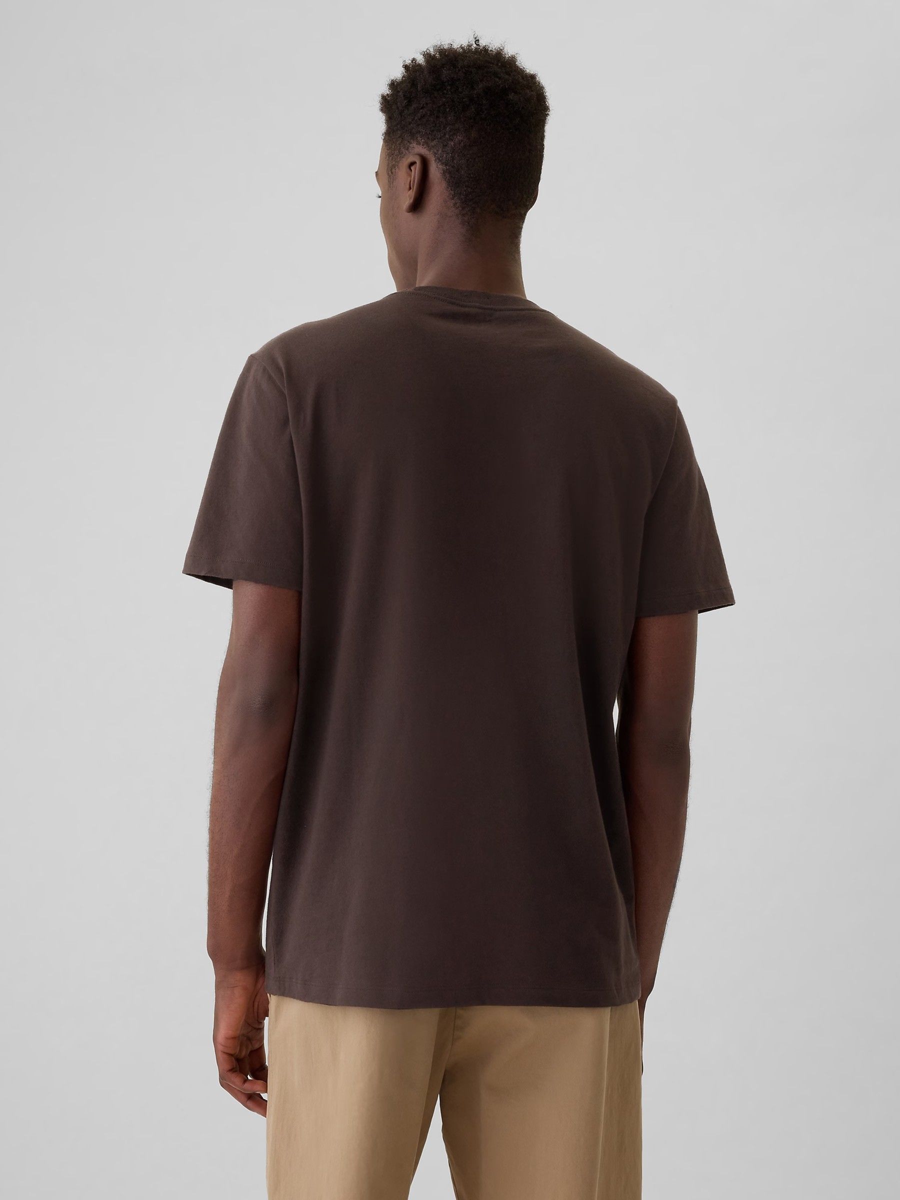 Brown Everyday Athletic Graphic 100% Cotton Short Sleeve T-Shirt - Image 3 of 5