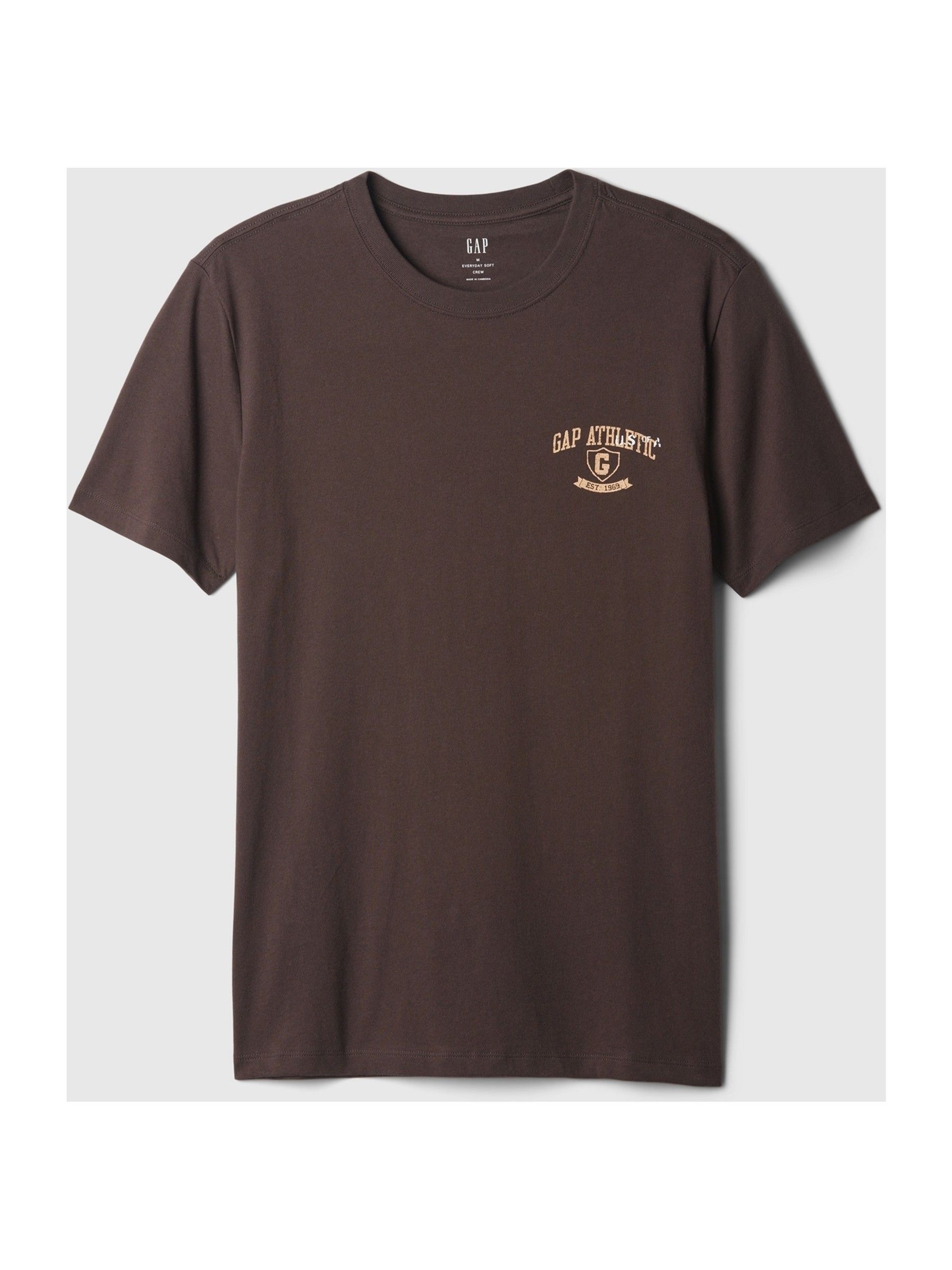Brown Everyday Athletic Graphic 100% Cotton Short Sleeve T-Shirt - Image 5 of 5