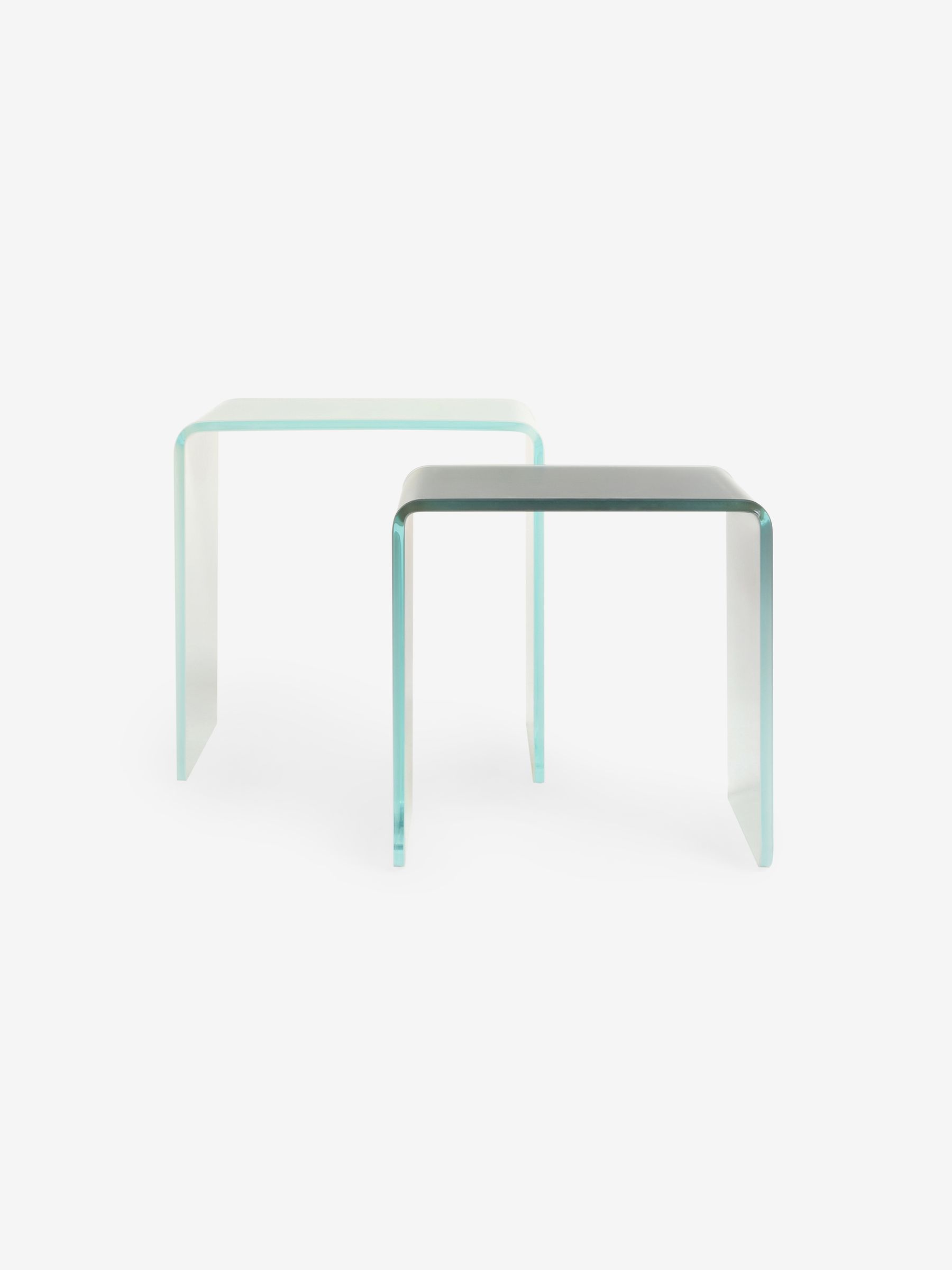 Hesta Nest of 2 Side Table in 2 Tone Blue - Image 4 of 5