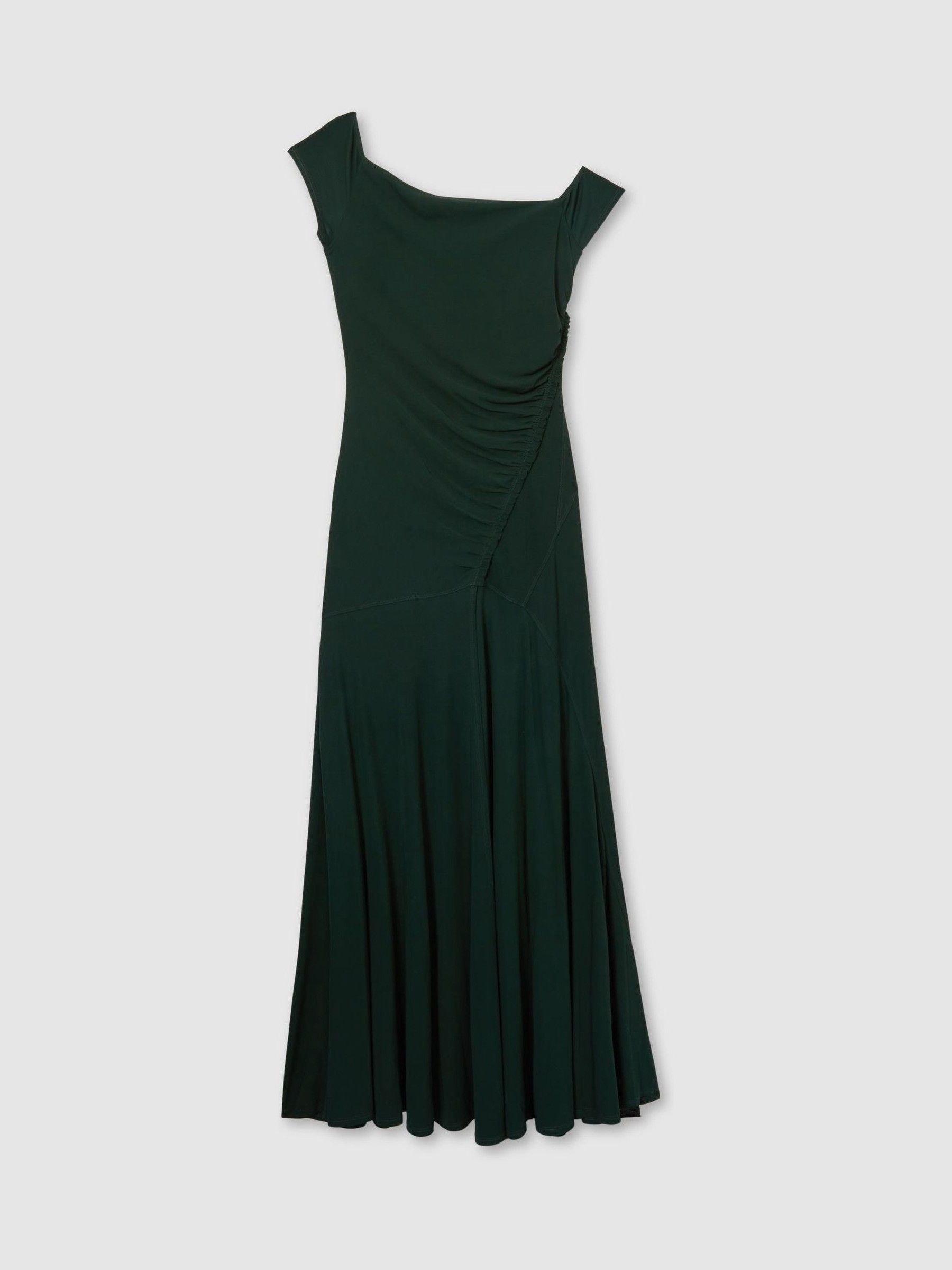 Atelier Gathered Crepe-Jersey Maxi Dress in Green - Image 2 of 7
