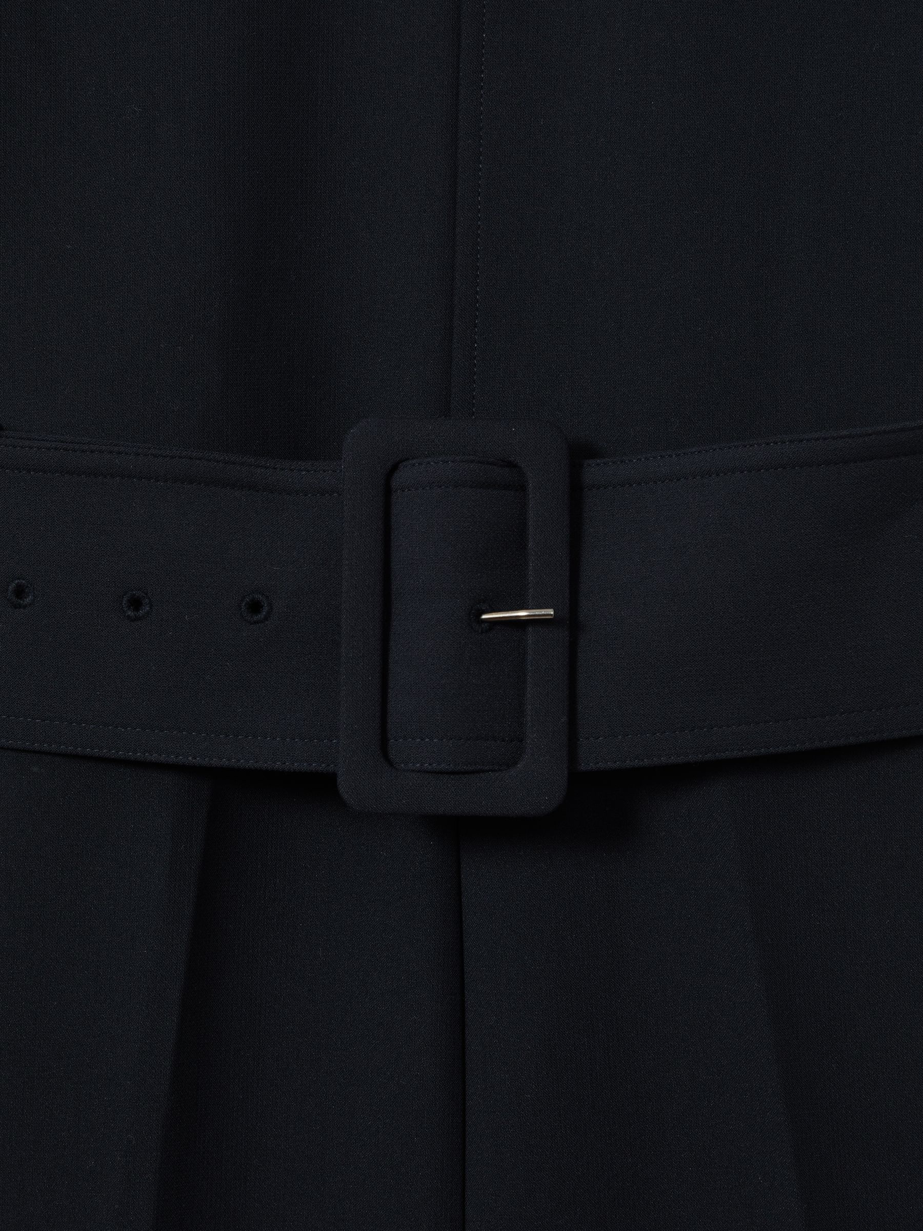 Wide Leg Belted Jumpsuit in Navy - Image 5 of 5