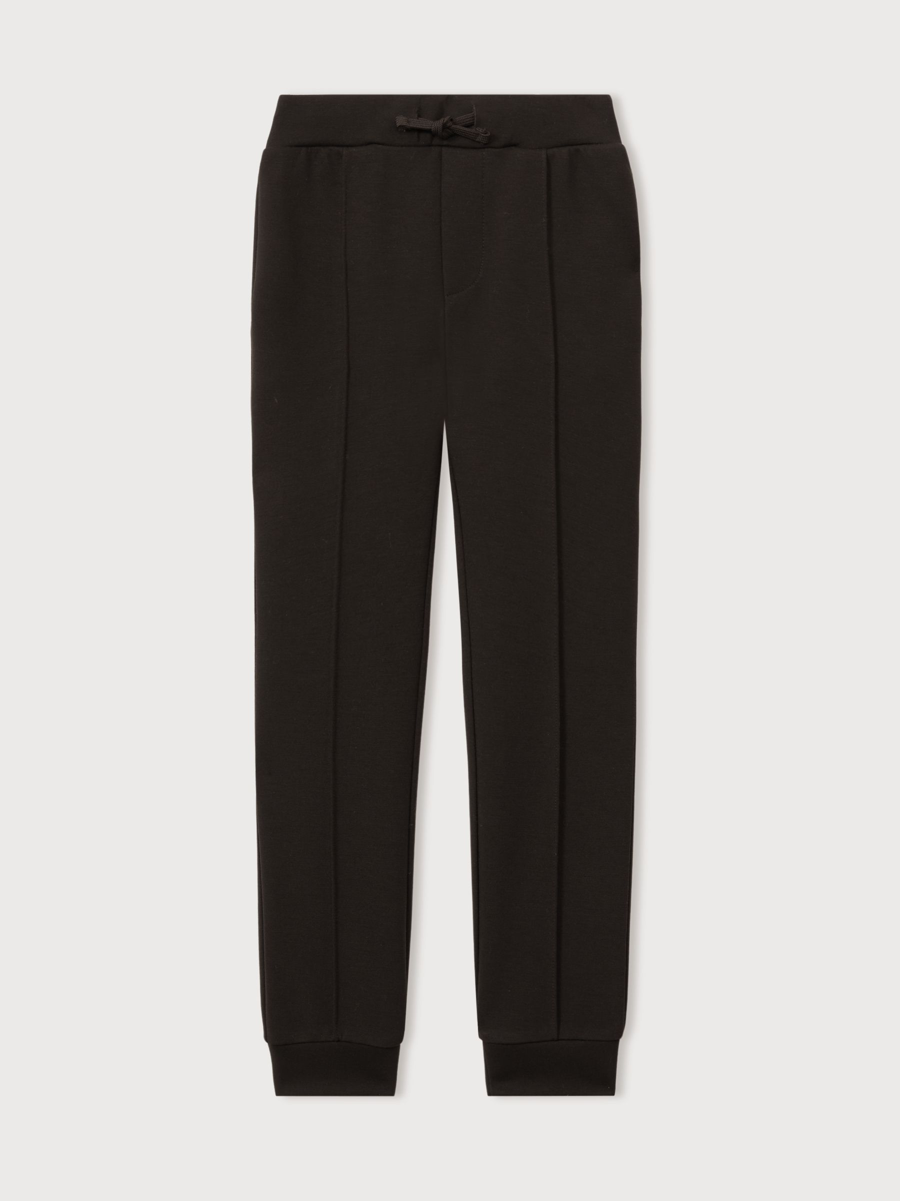 13-14 yrs Interlock Jersey Drawstring Joggers in Chocolate Brown - Image 1 of 4