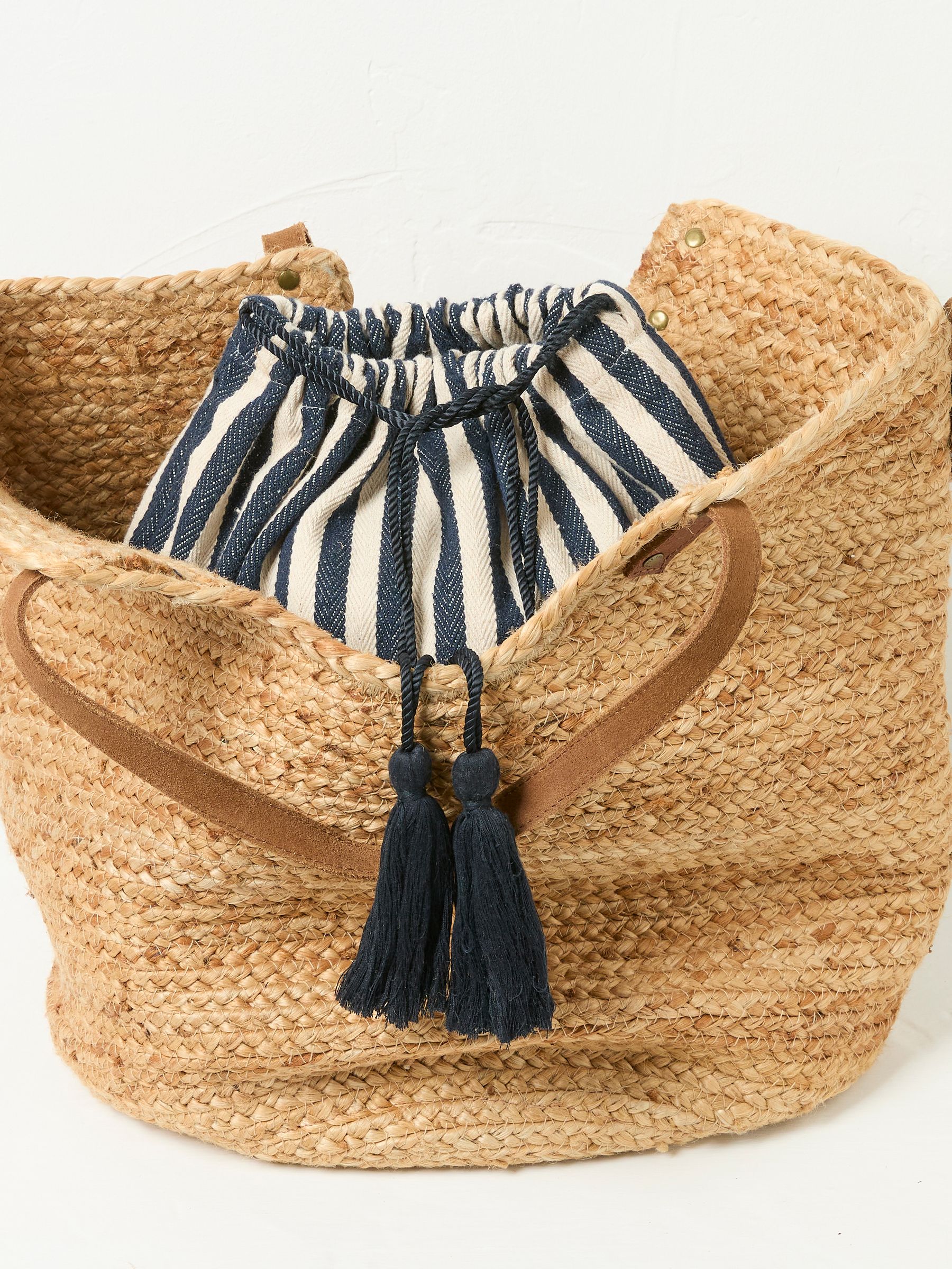 Natural Raffia Tote Bag - Image 2 of 2