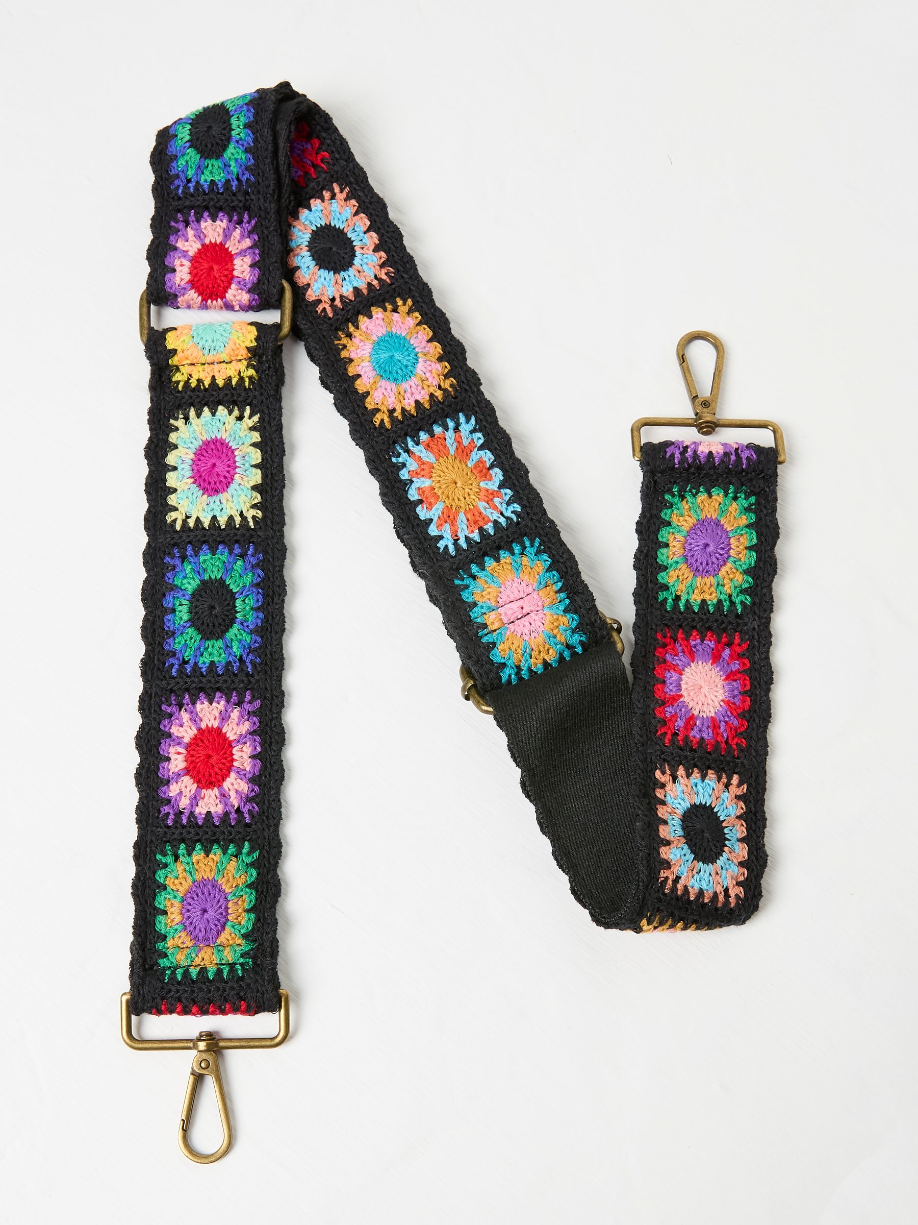 Black Crochet Bag Strap - Image 1 of 2