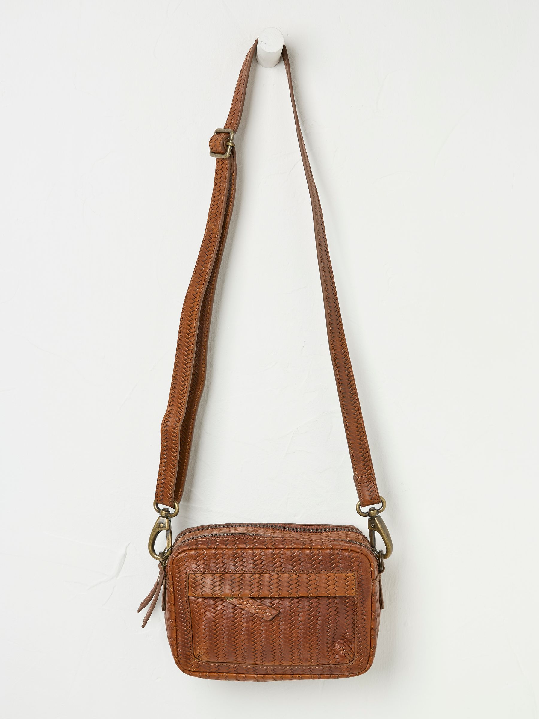 Tan Brown Small Cross-Body Bag FatFace