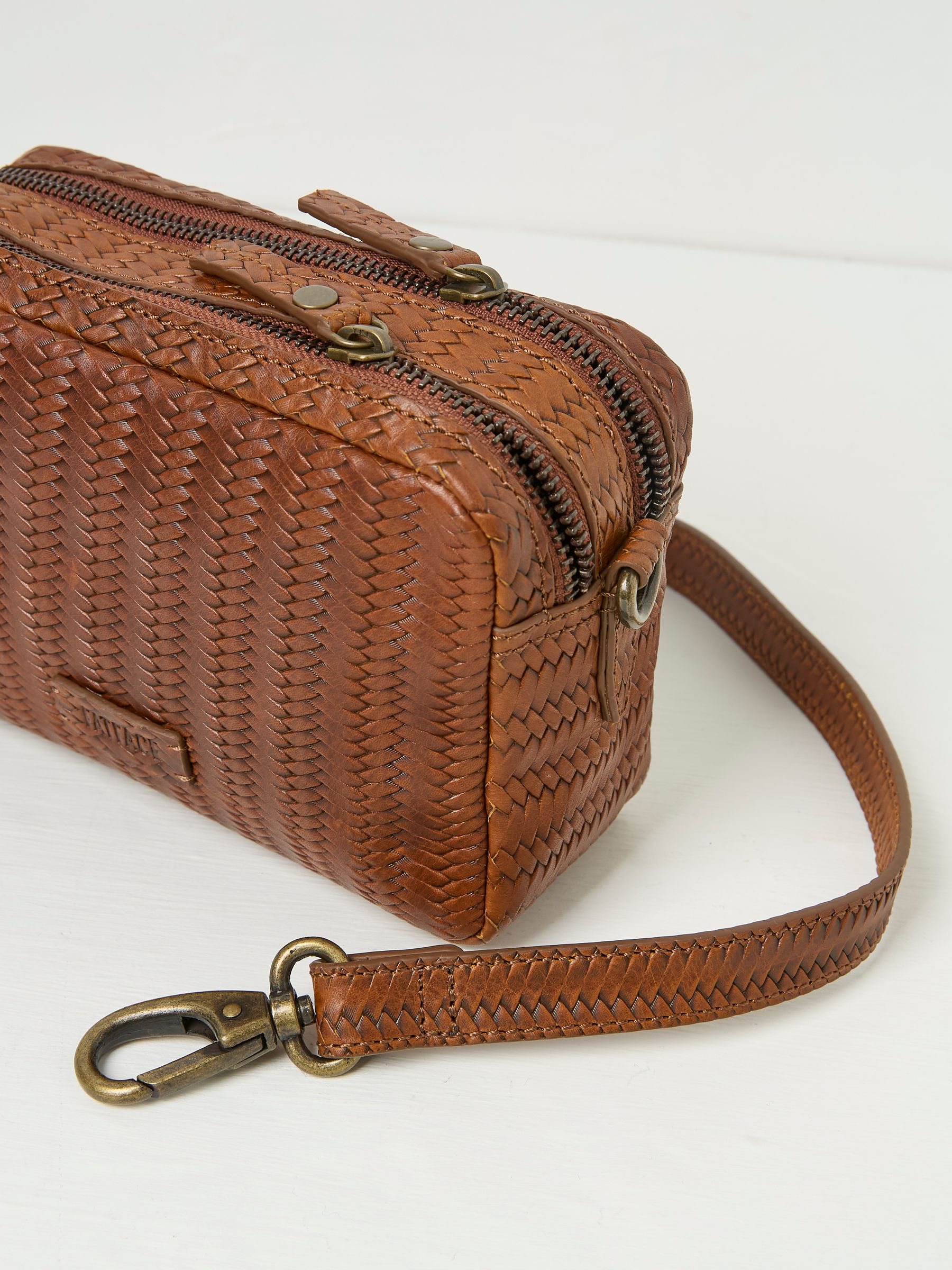 Tan Brown Small Cross-Body Bag - Image 2 of 3