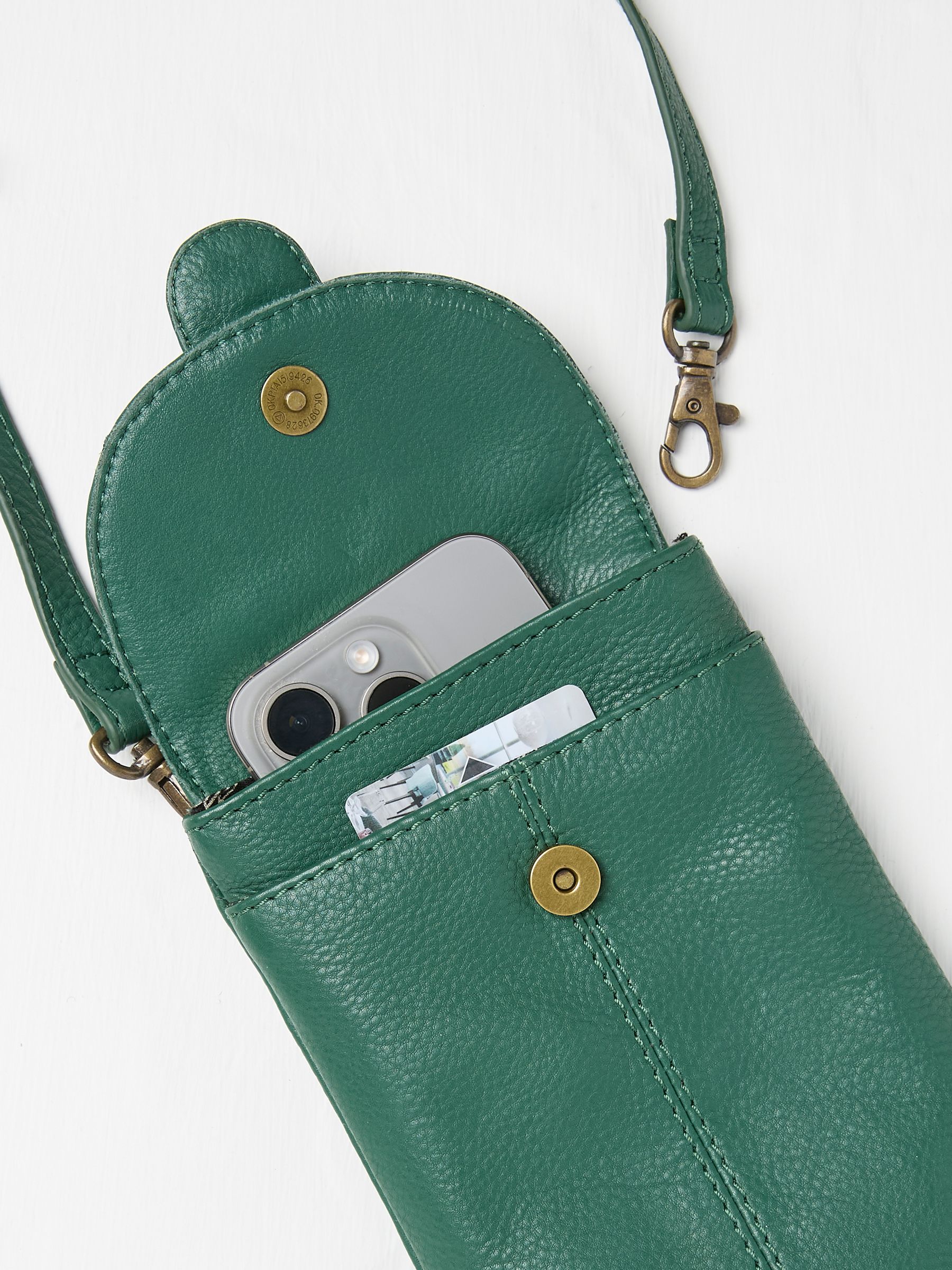 Bright Green Clara Phone Bag - Image 2 of 3