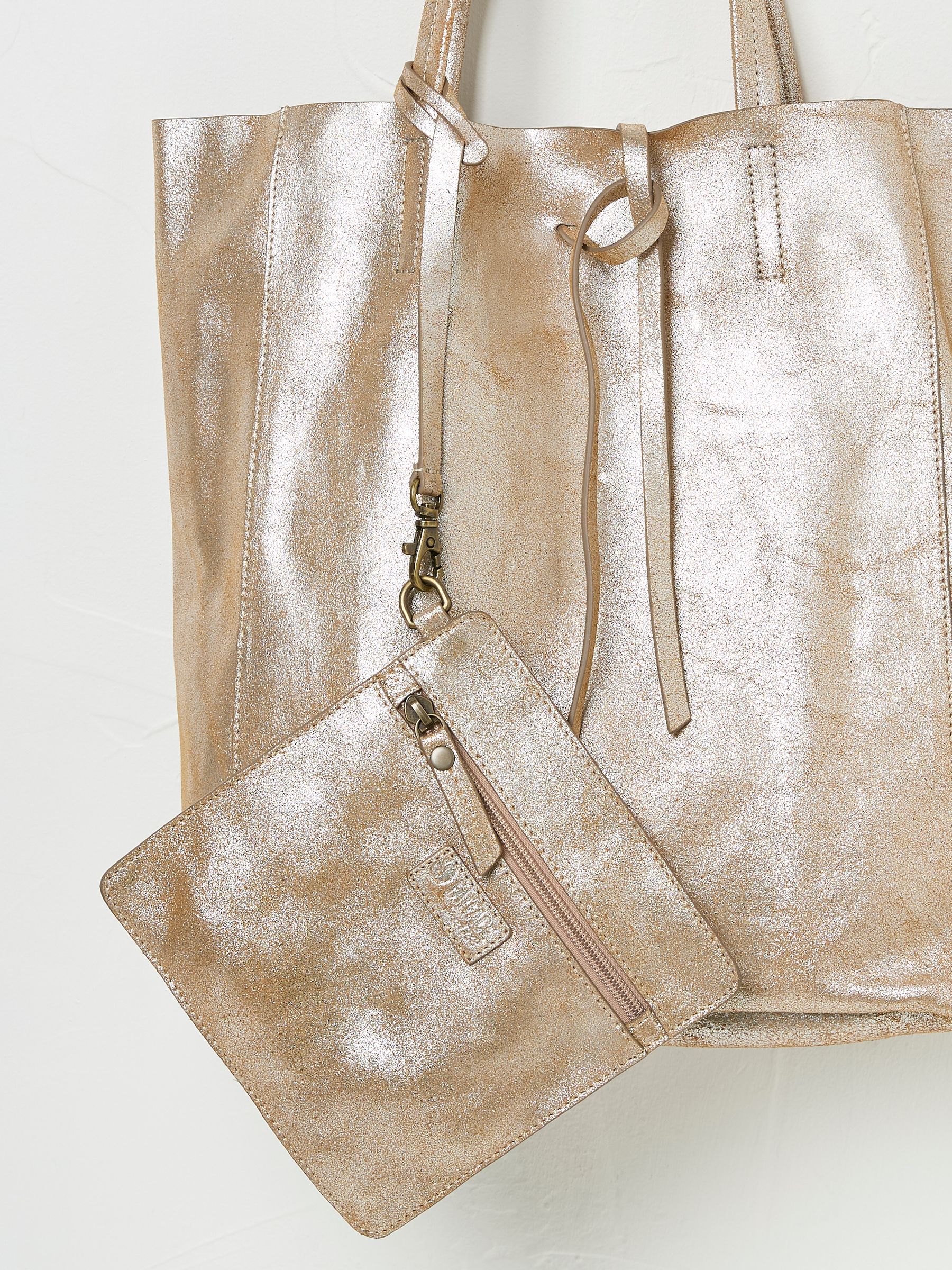 Romy Bronze Leather Reversible Tote - Image 2 of 2