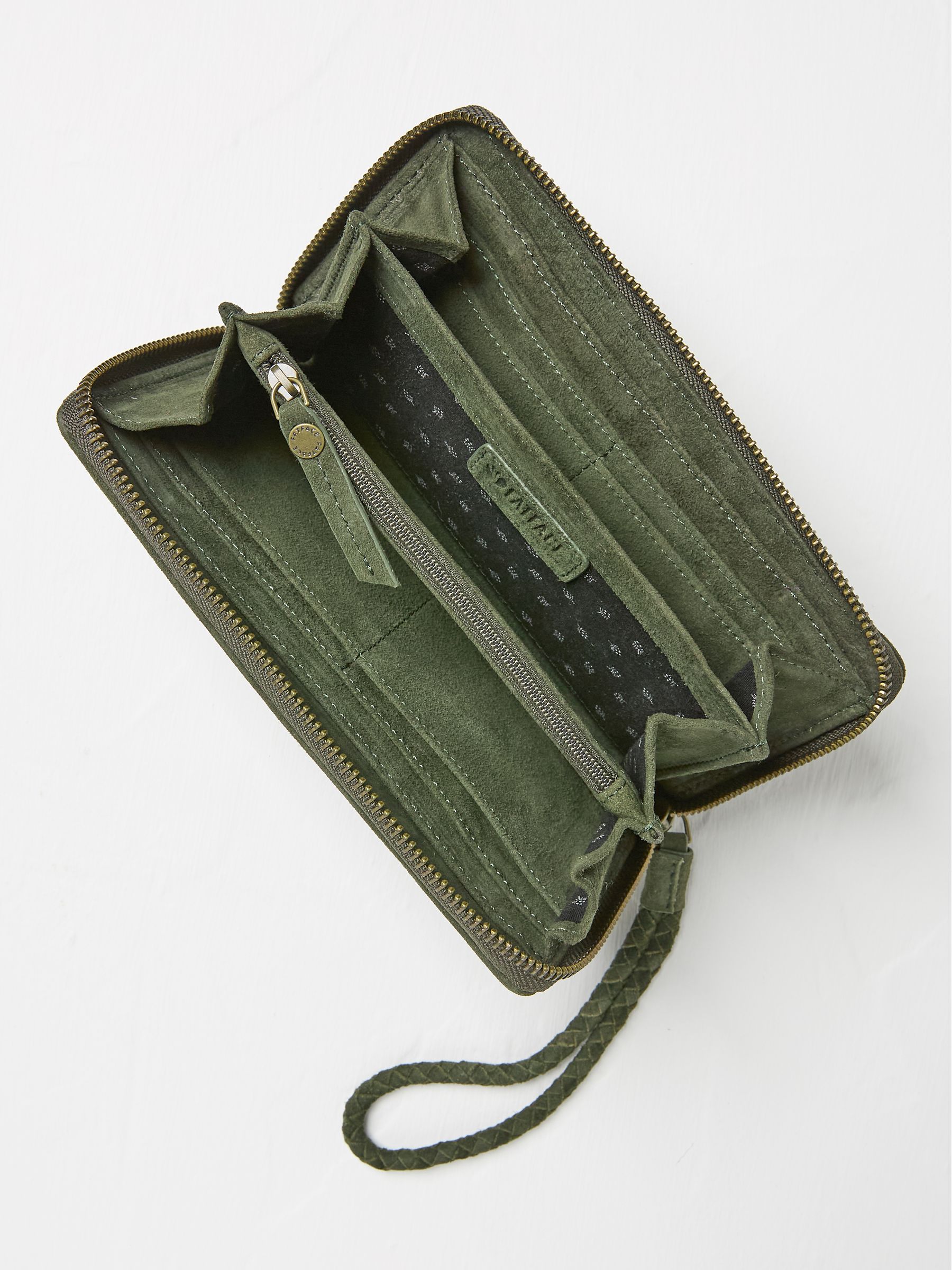 Annie Khaki Green Zipped Purse - Image 2 of 2