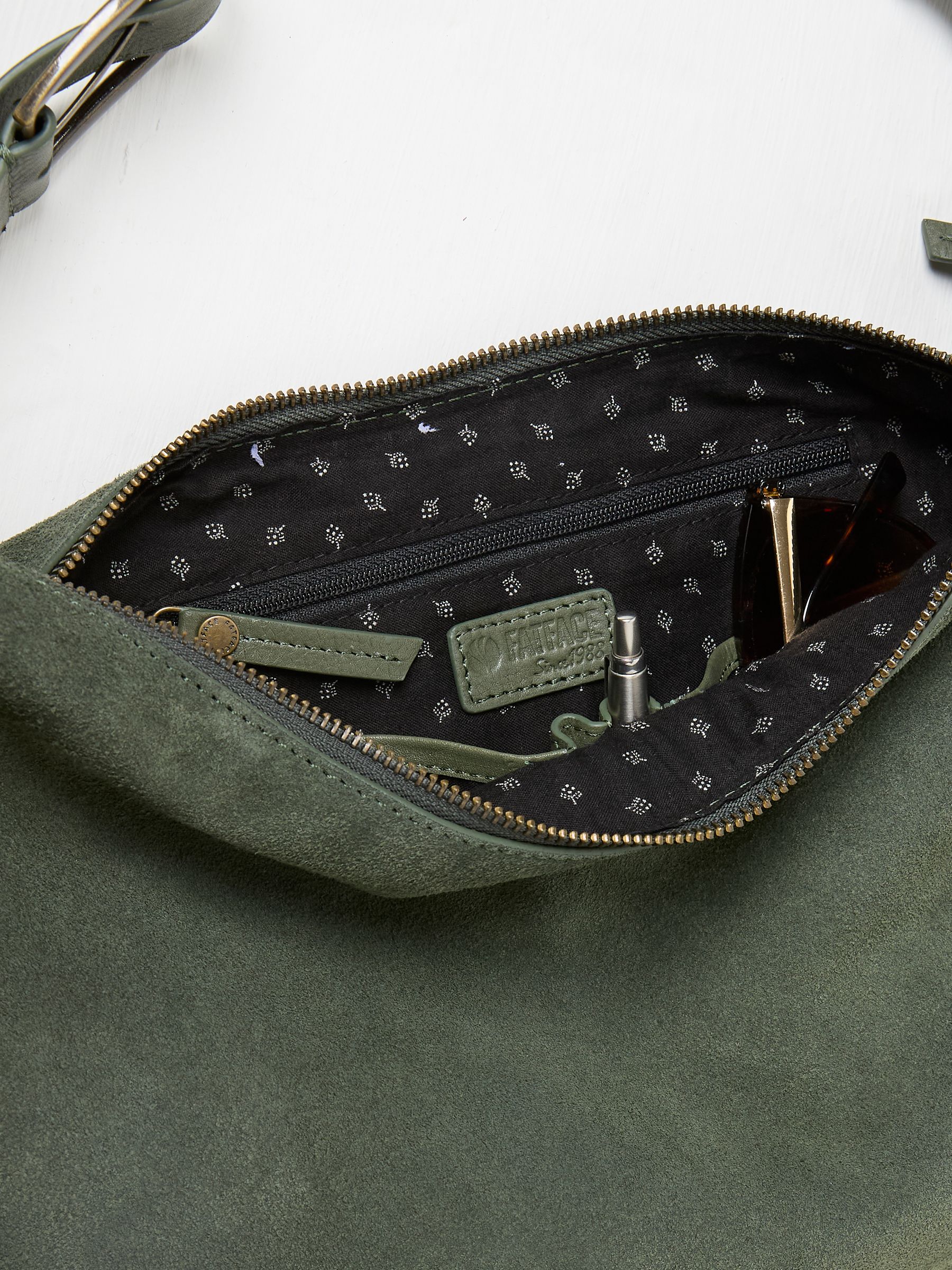 Khaki Green Oversized Half Moon Bag - Image 2 of 2