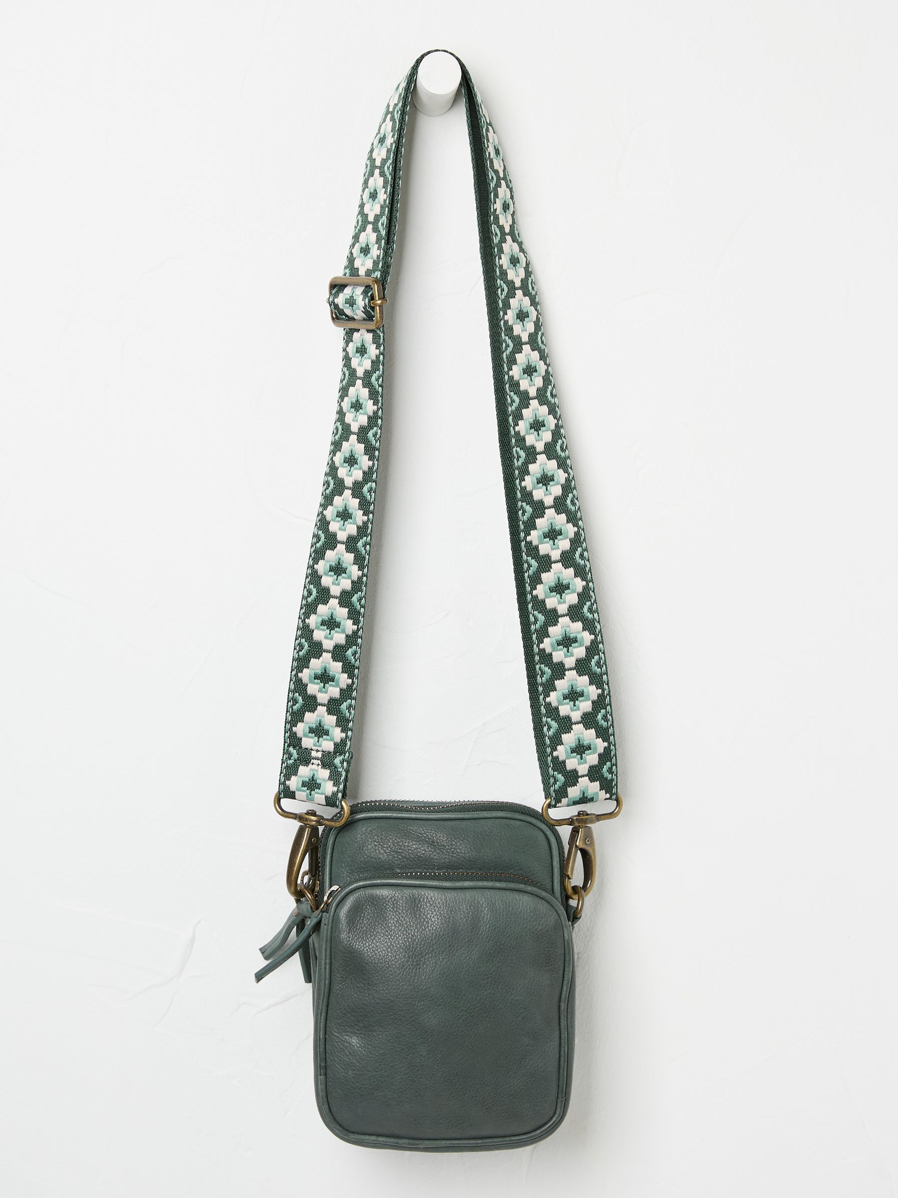 Teal Blue Large Phone Bag - Image 1 of 2