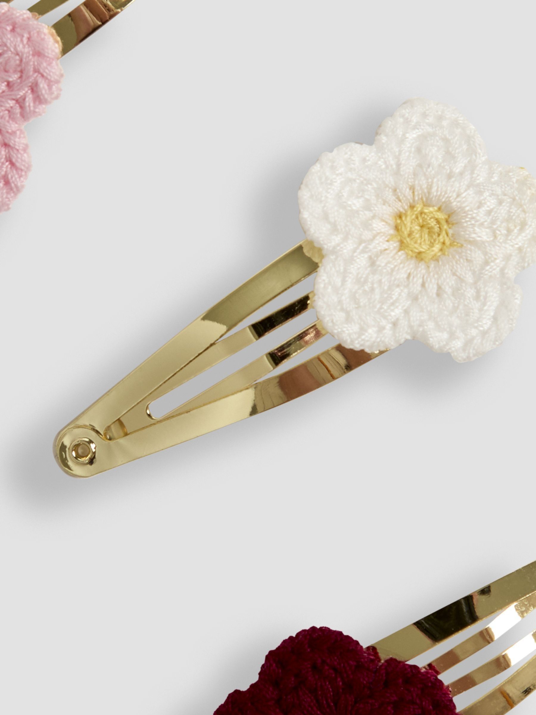 Pink 3-Pack Crochet Clips - Image 2 of 3