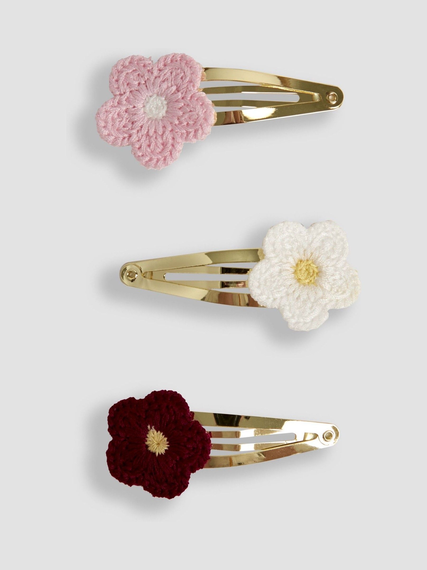 Pink 3-Pack Crochet Clips - Image 3 of 3