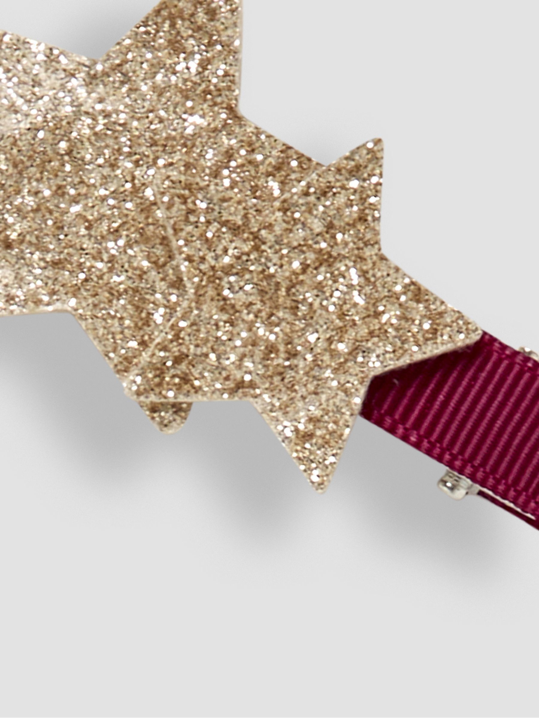 Berry Glitter Star Clips 2 Pack - Image 3 of 3