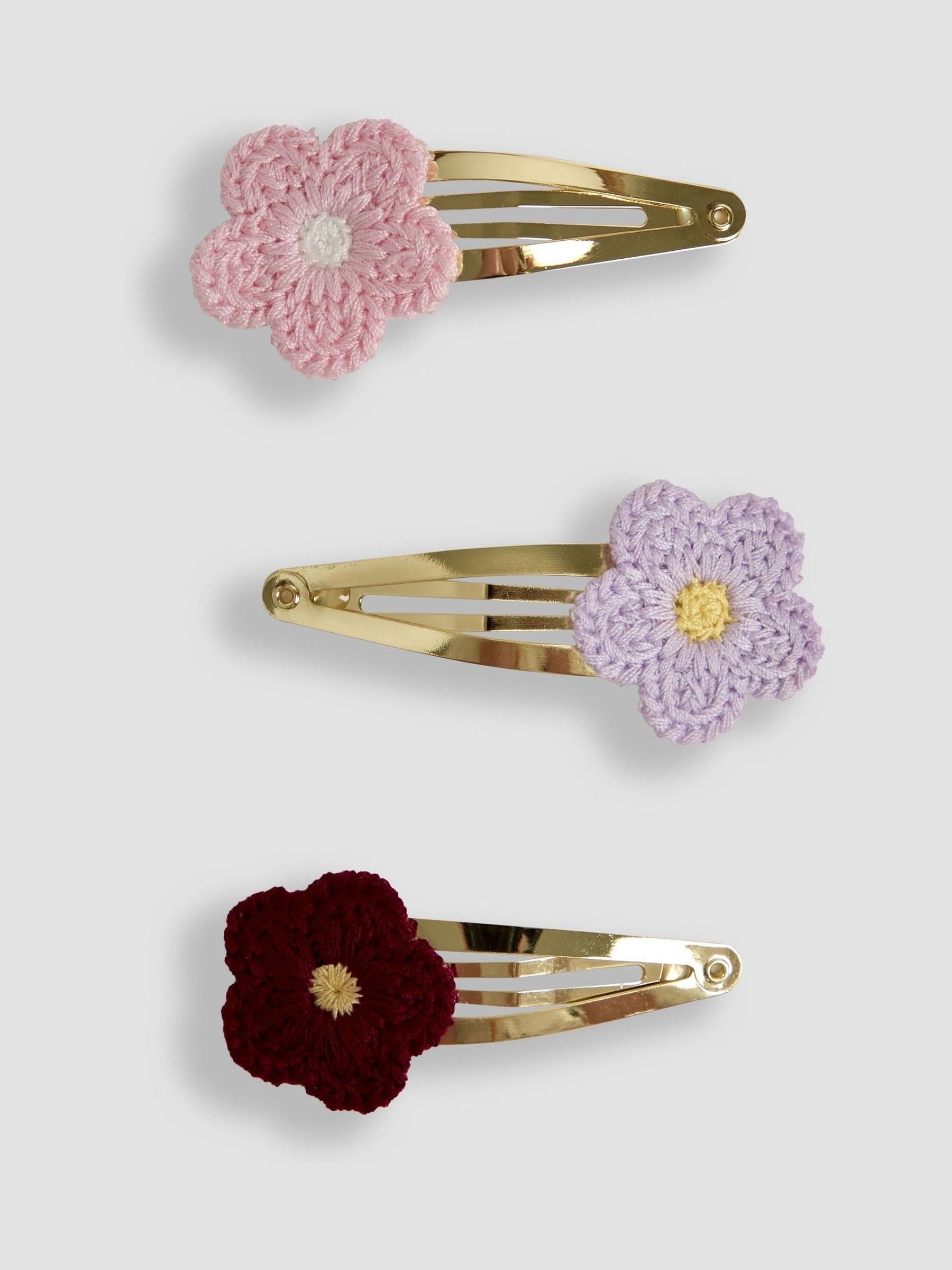 Berry 3-Pack Crochet Clips - Image 2 of 3