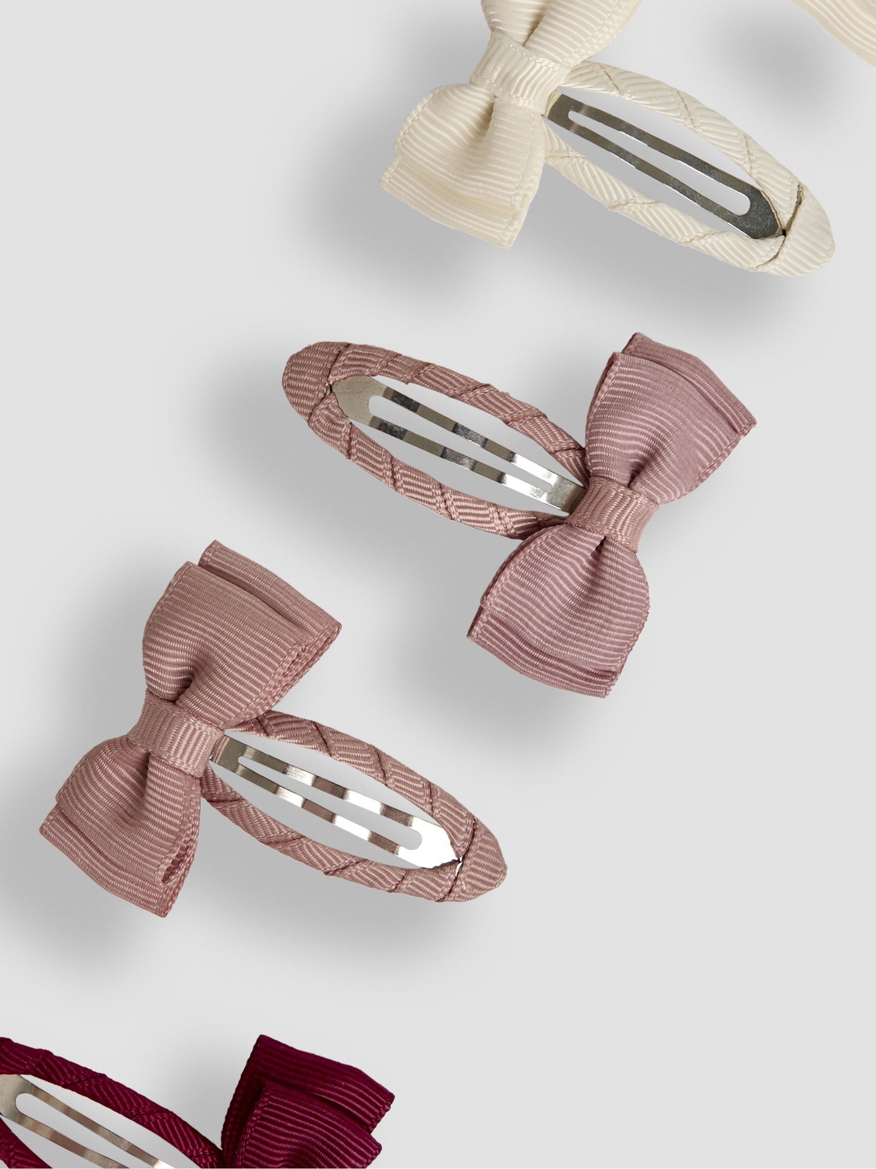 Pastel Bow Clips 6 Pack - Image 3 of 3