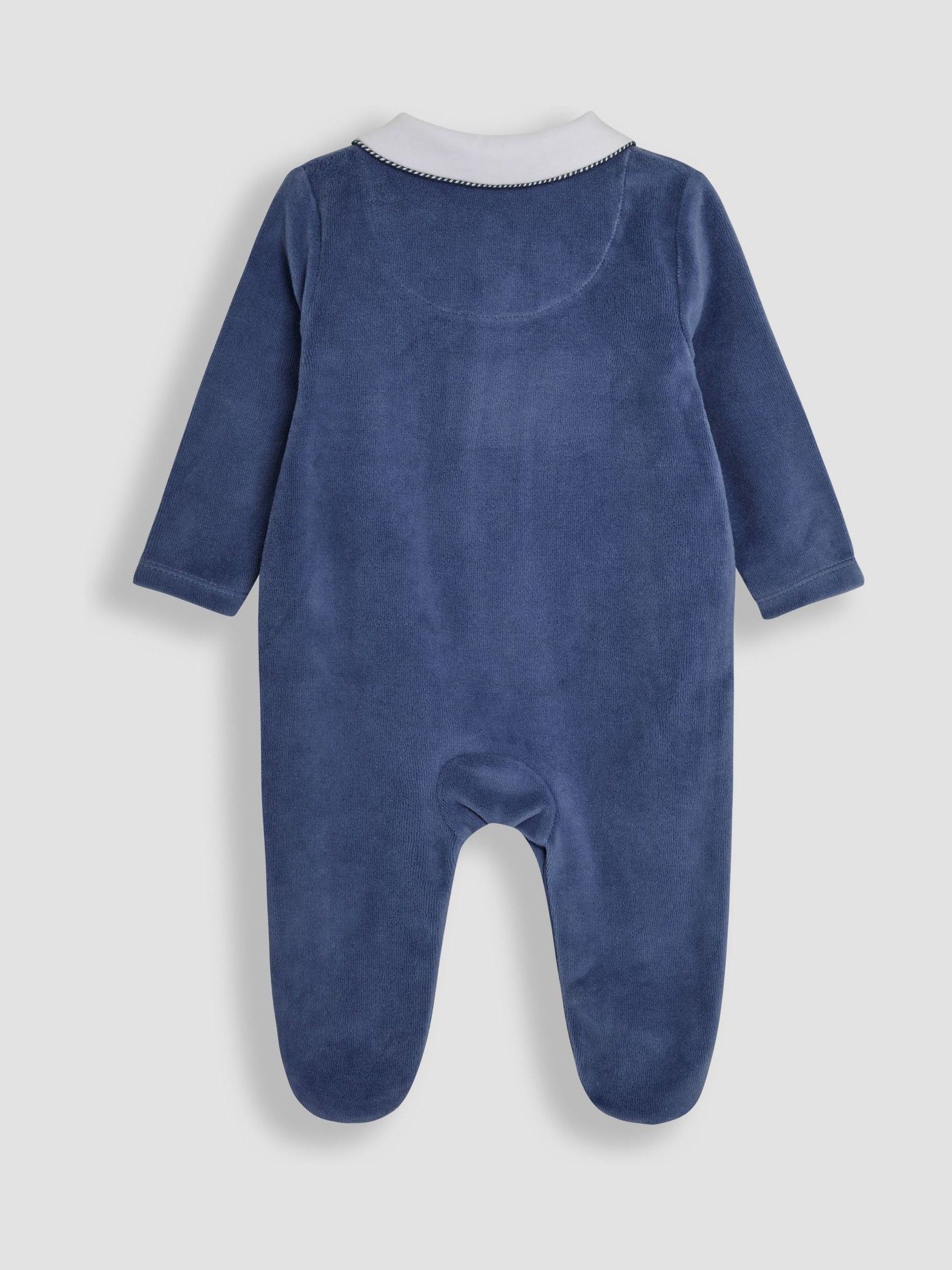 Navy Paddington Collar Sleepsuit - Image 2 of 3