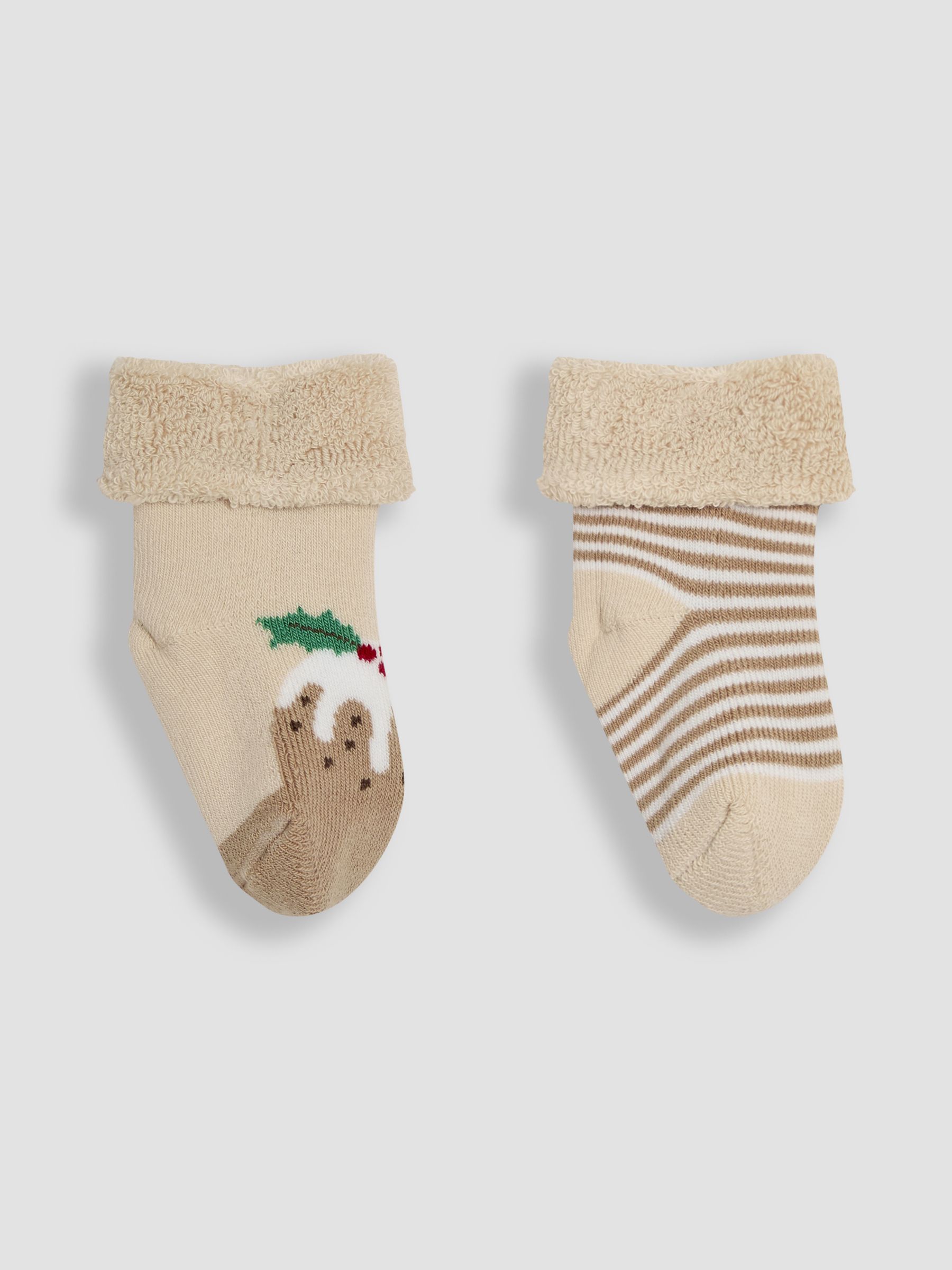Natural Christmas Socks 2 Pack - Image 2 of 3