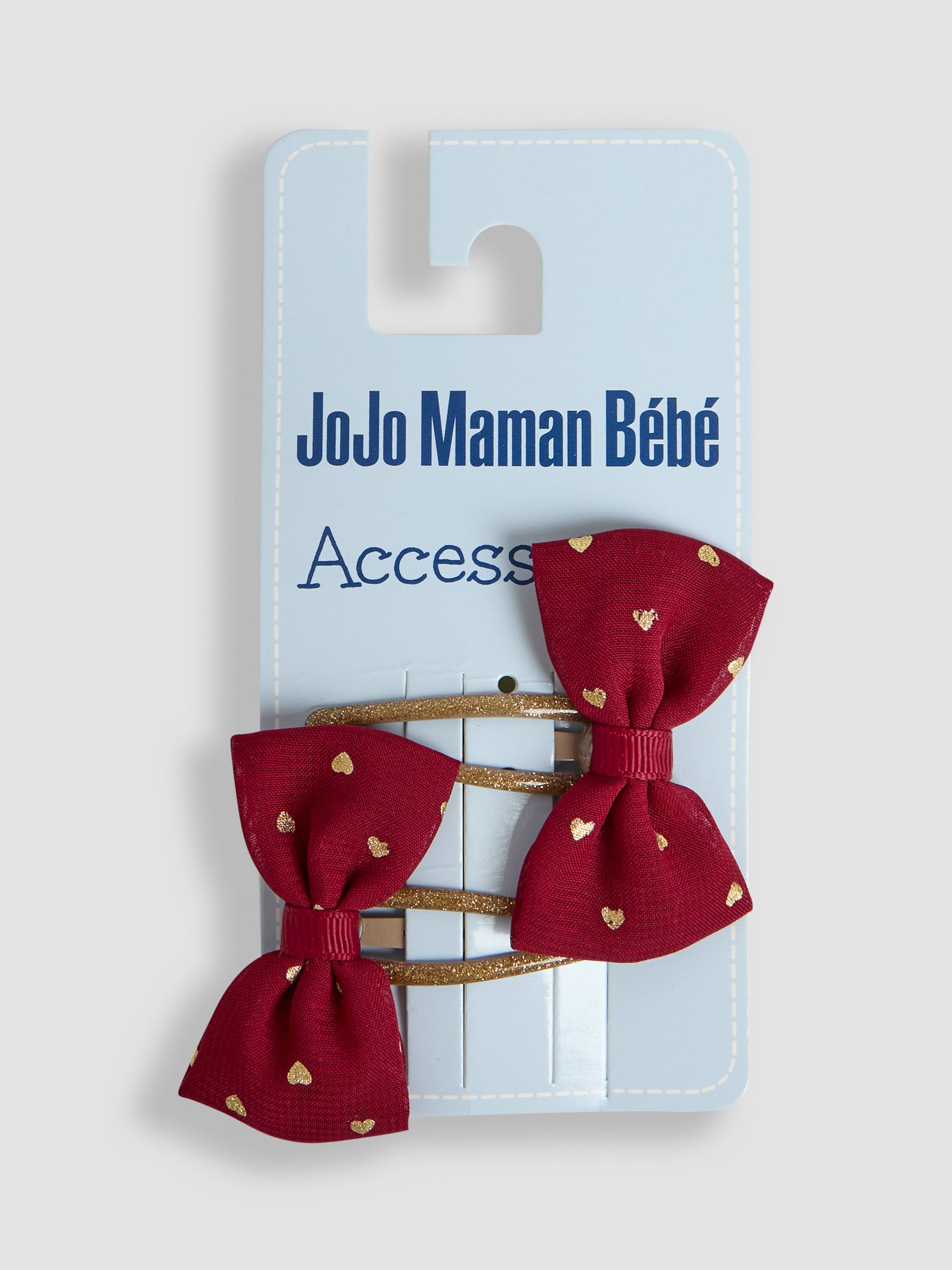 Wine Glitter Bow Clips 2 Pack - Image 3 of 3