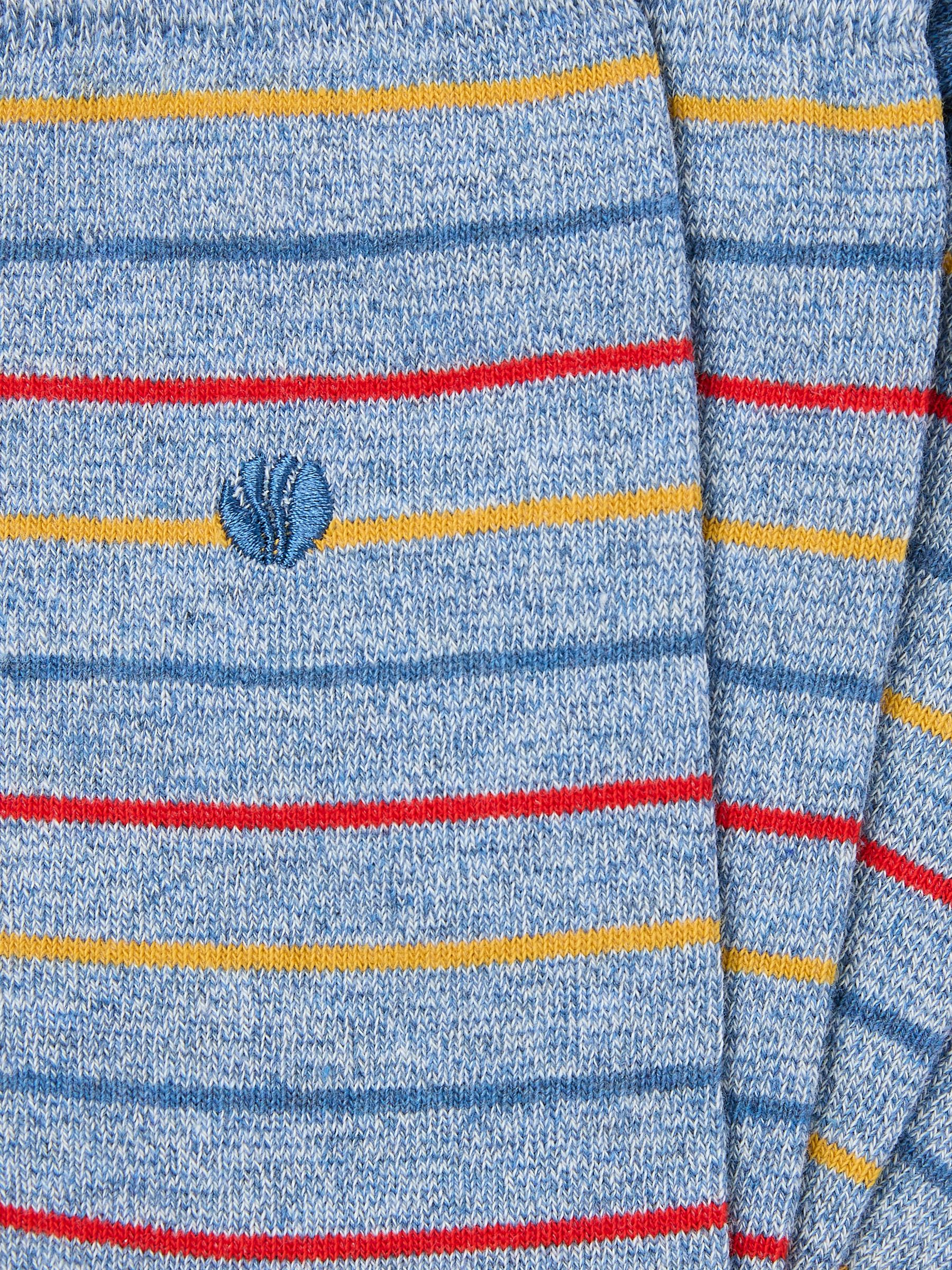 Blue Men's Striped Socks - Image 3 of 3 Blue Men's Striped Socks - Image 3 of 3