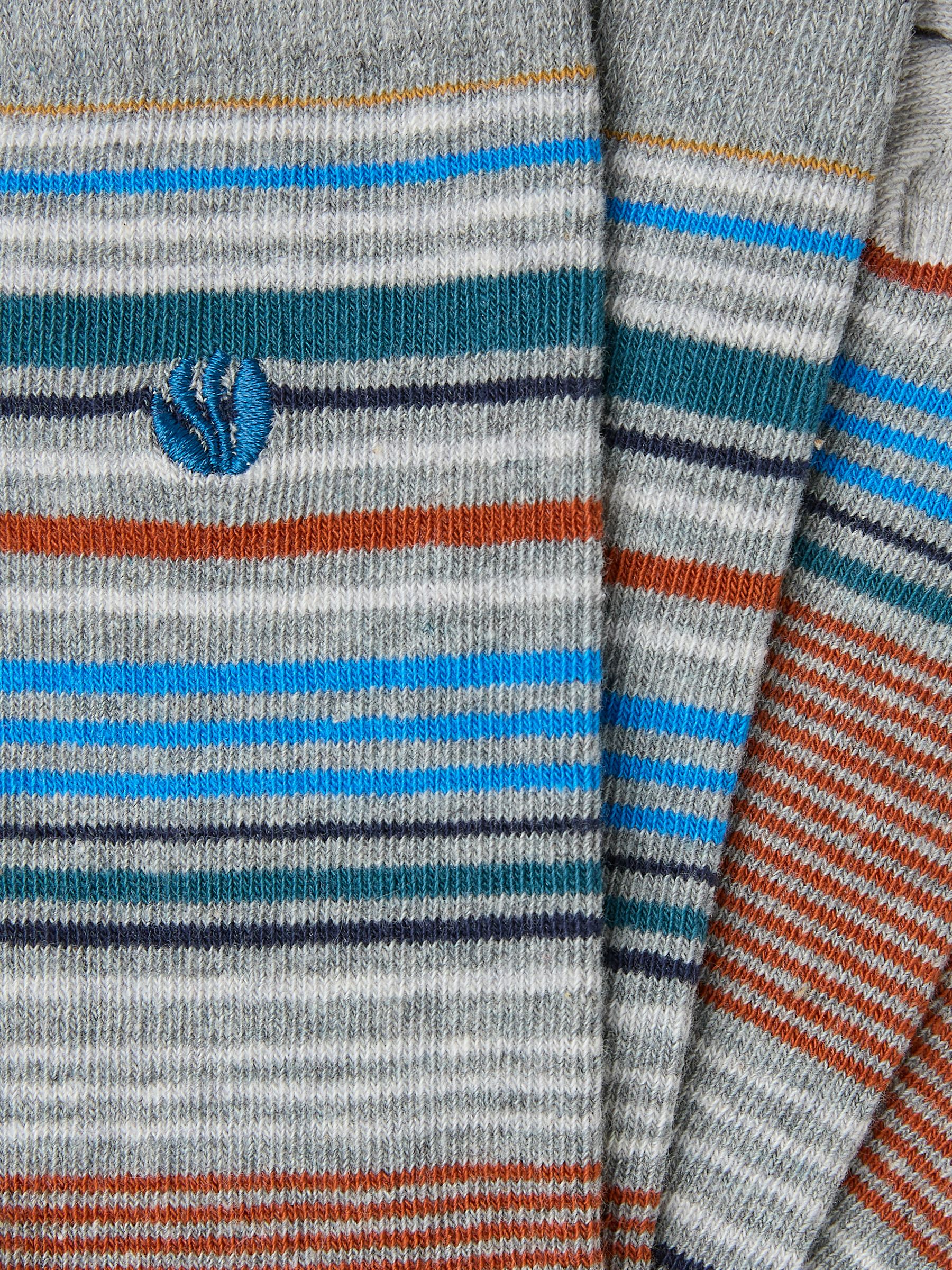 Grey Men's Striped Socks - Image 2 of 2