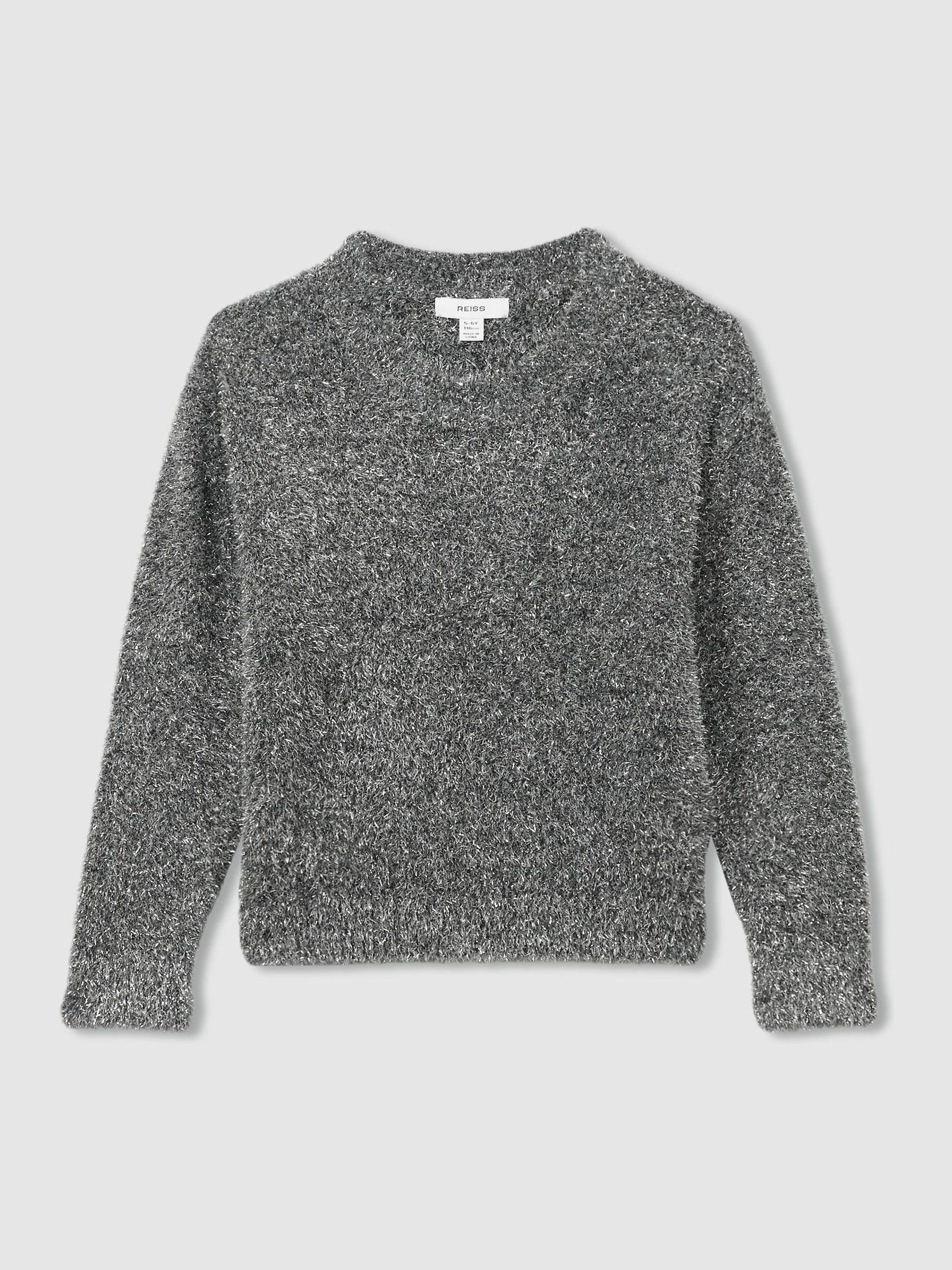 13-14 yrs Tinsel-Yarn Jumper in Silver - Image 1 of 4