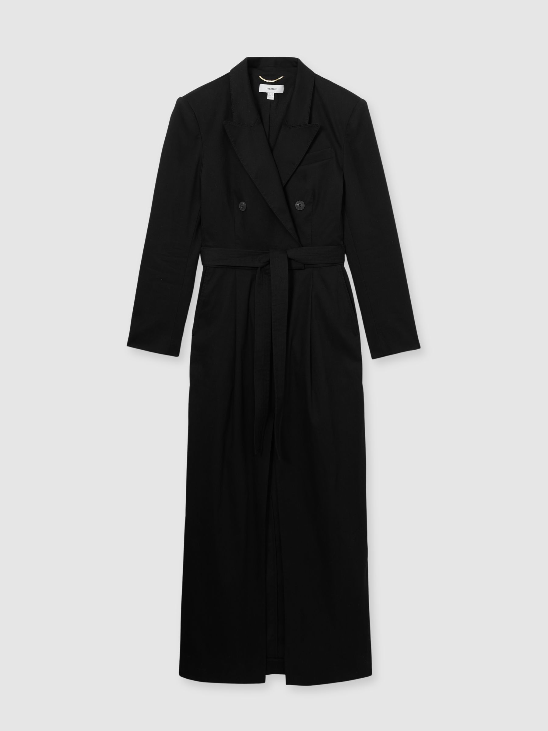Atelier Cotton-Blend Tailored Dress in Black - Image 2 of 5