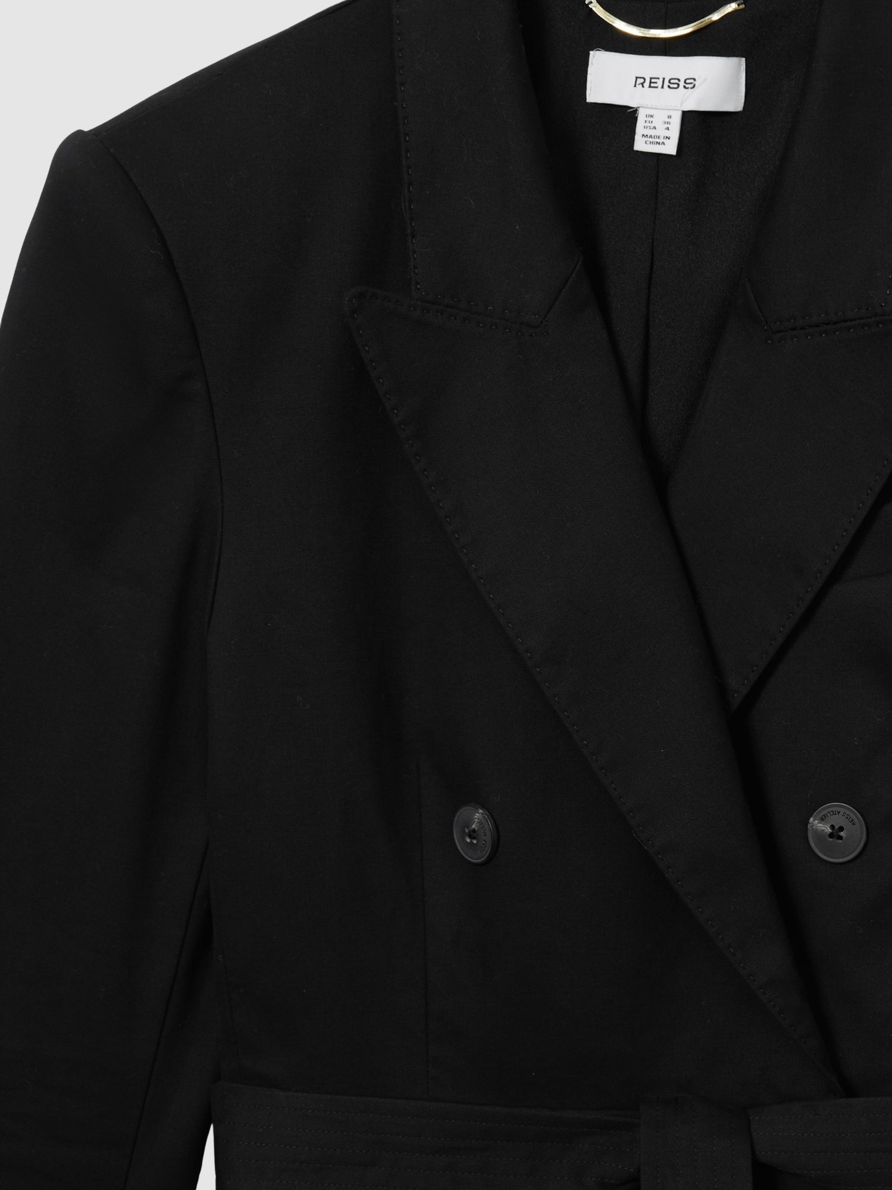 Atelier Cotton-Blend Tailored Dress in Black - Image 5 of 5