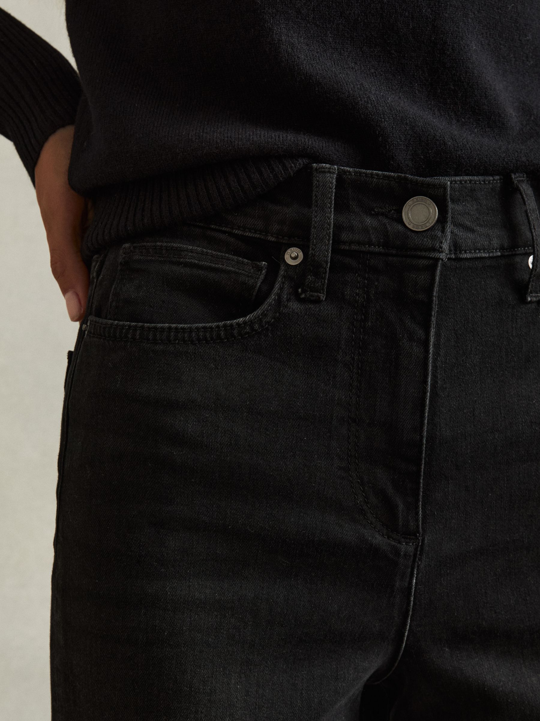 Palazzo Jeans in Black - Image 3 of 6