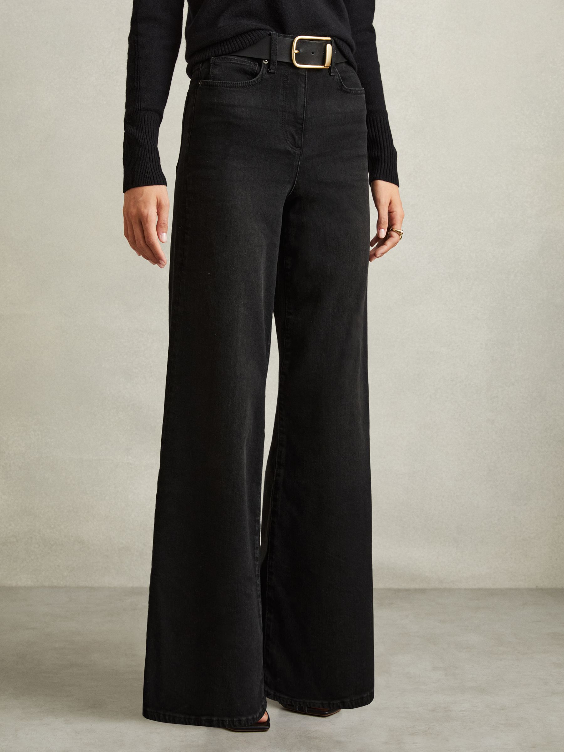 Palazzo Jeans in Black - Image 5 of 6