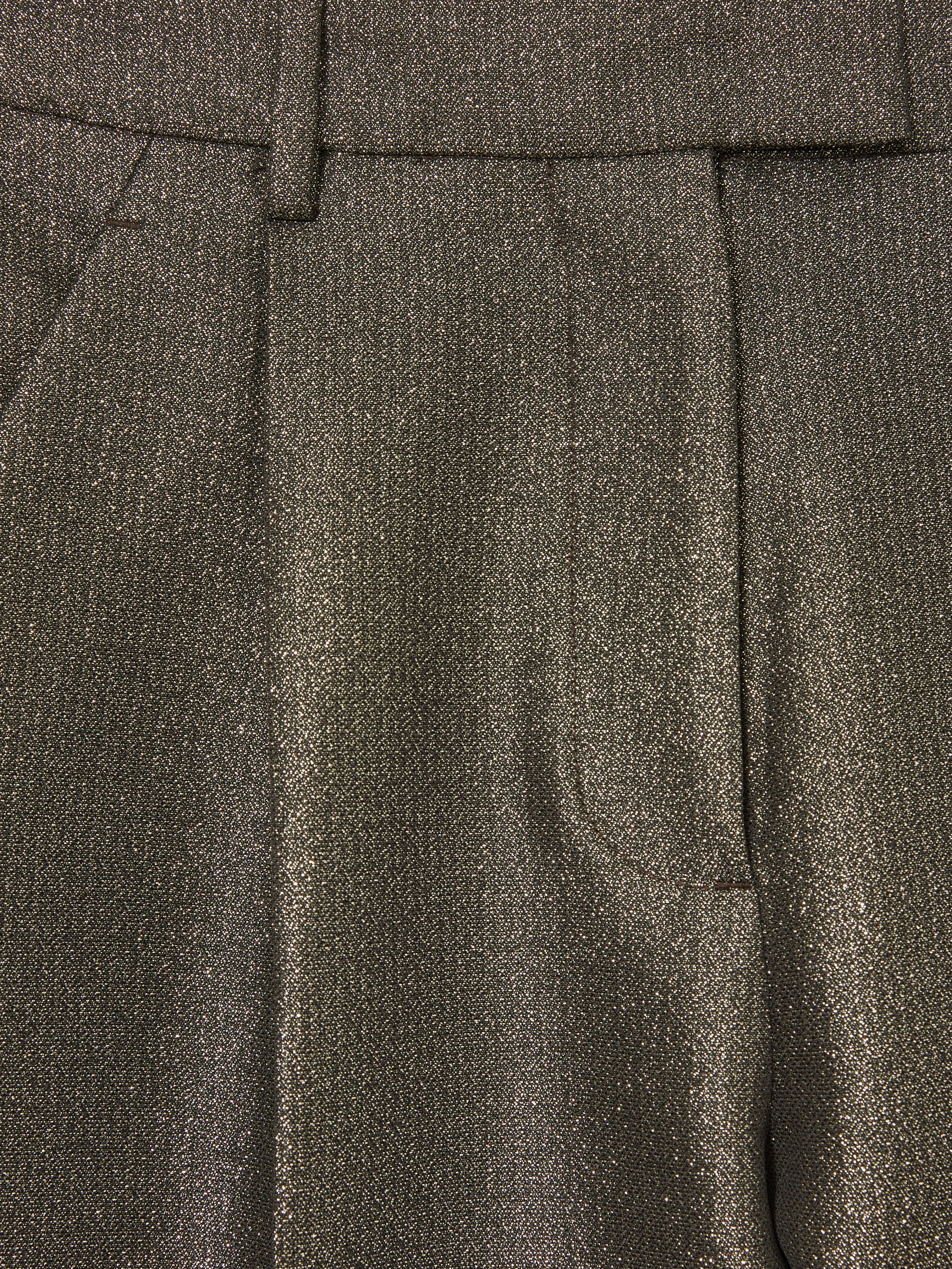 Petite Sparkle Tapered Trousers in Dark Gold - Image 5 of 6