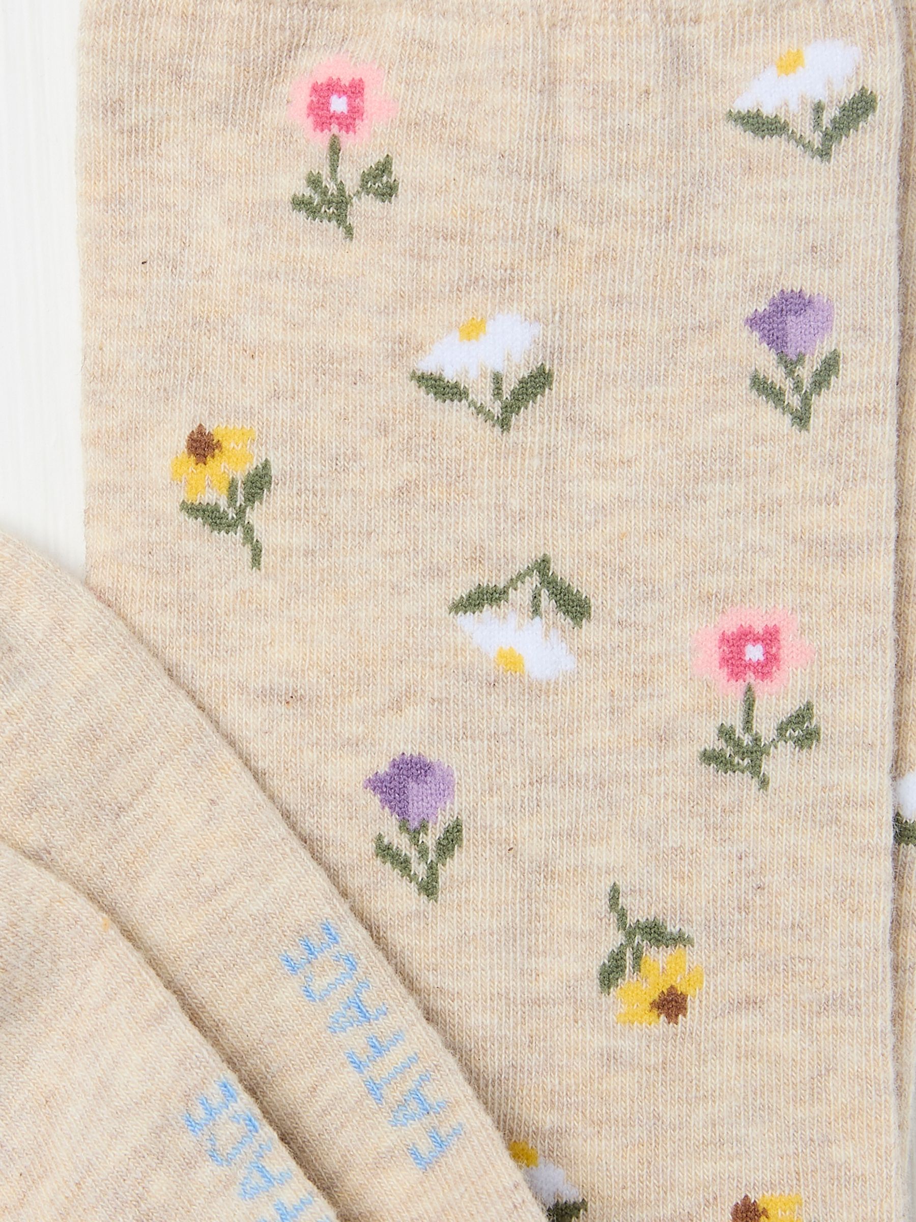 Natural Floral Women's Socks - Image 2 of 2