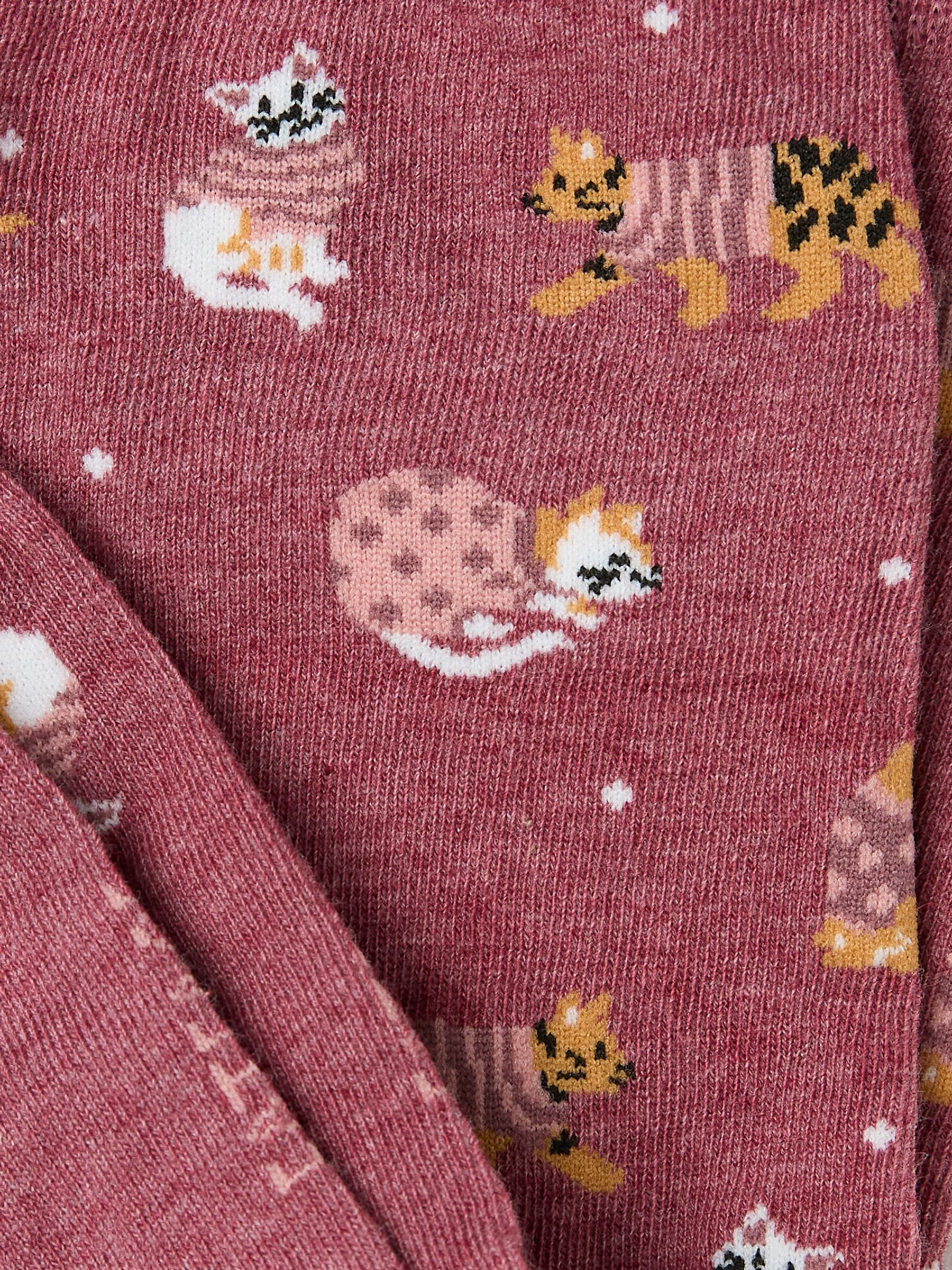 Purple Cats in Jumpers Socks - Image 2 of 2 Purple Cats in Jumpers Socks - Image 2 of 2