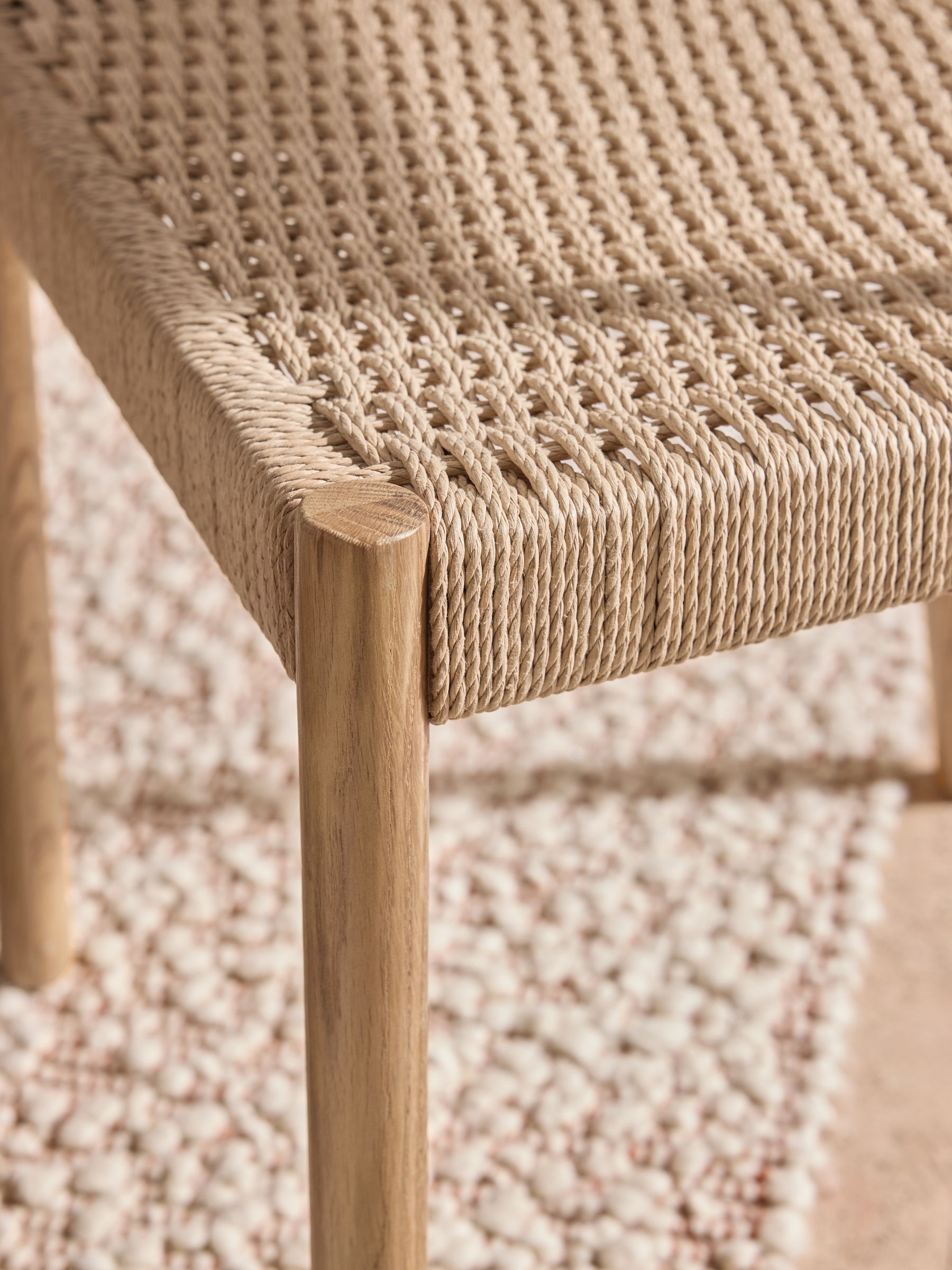 Set of 2 Natural Rhye Dining Chairs - Image 4 of 7
