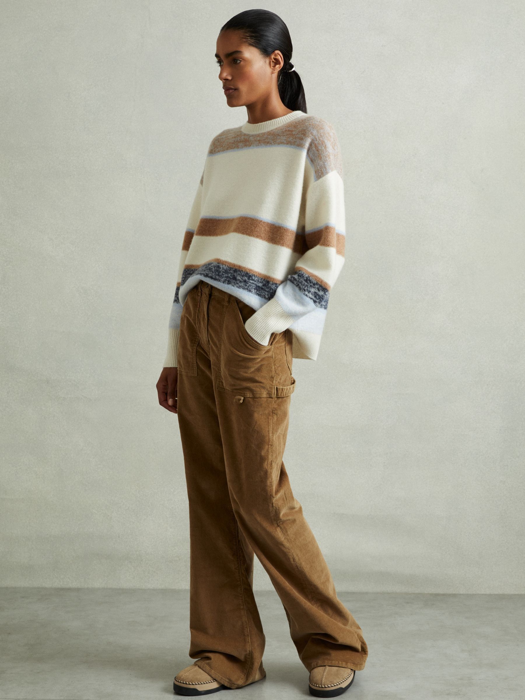 Suede Shearling-Lined Mules in Tan - Image 2 of 5