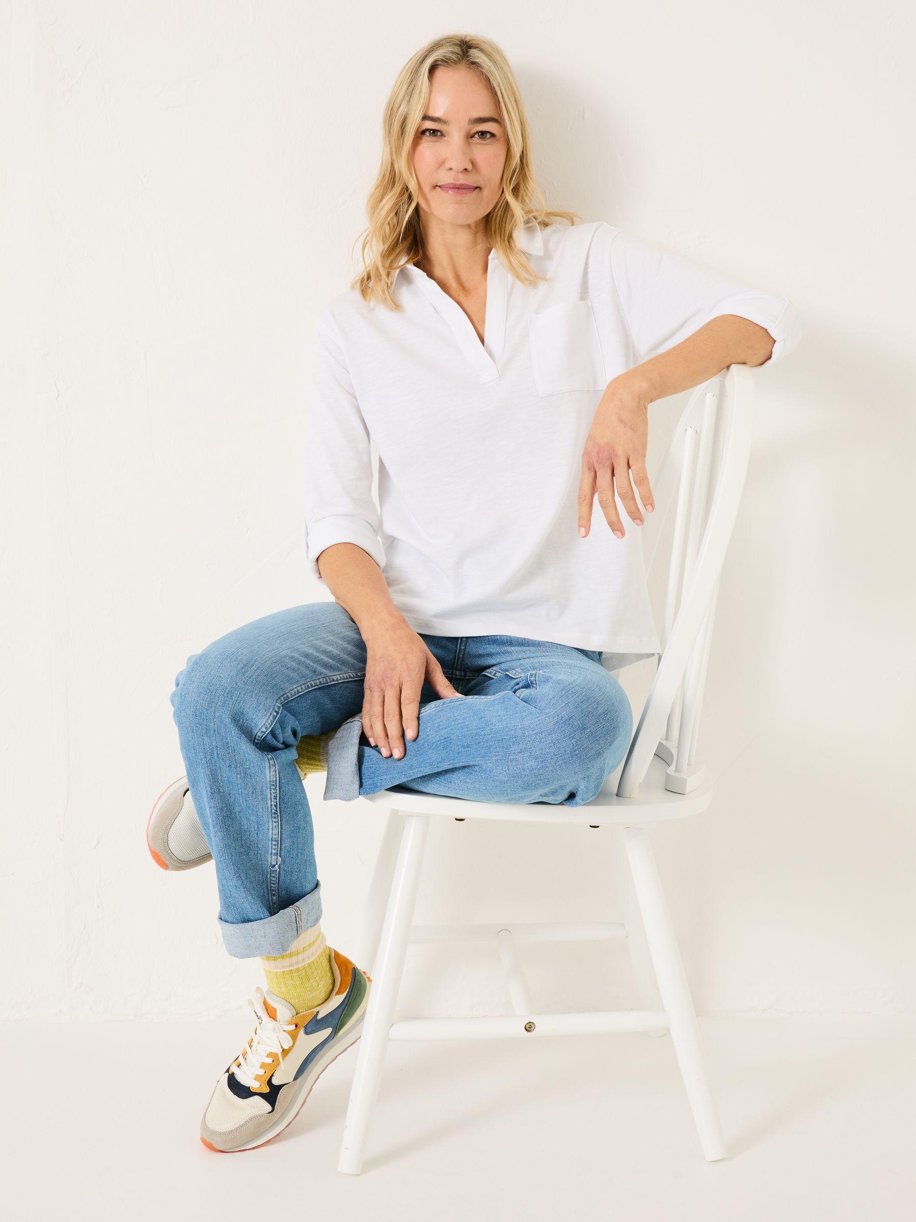 Paige White 100% Cotton Jersey Shirt - Image 3 of 10