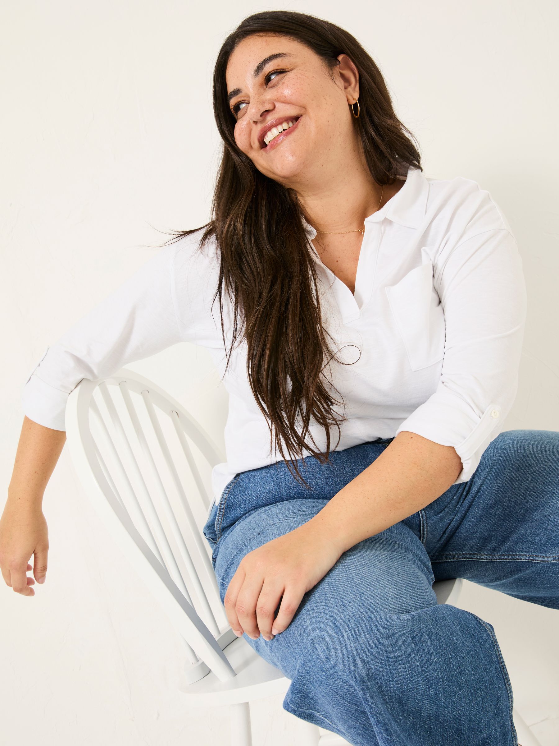Paige White 100% Cotton Jersey Shirt - Image 8 of 10