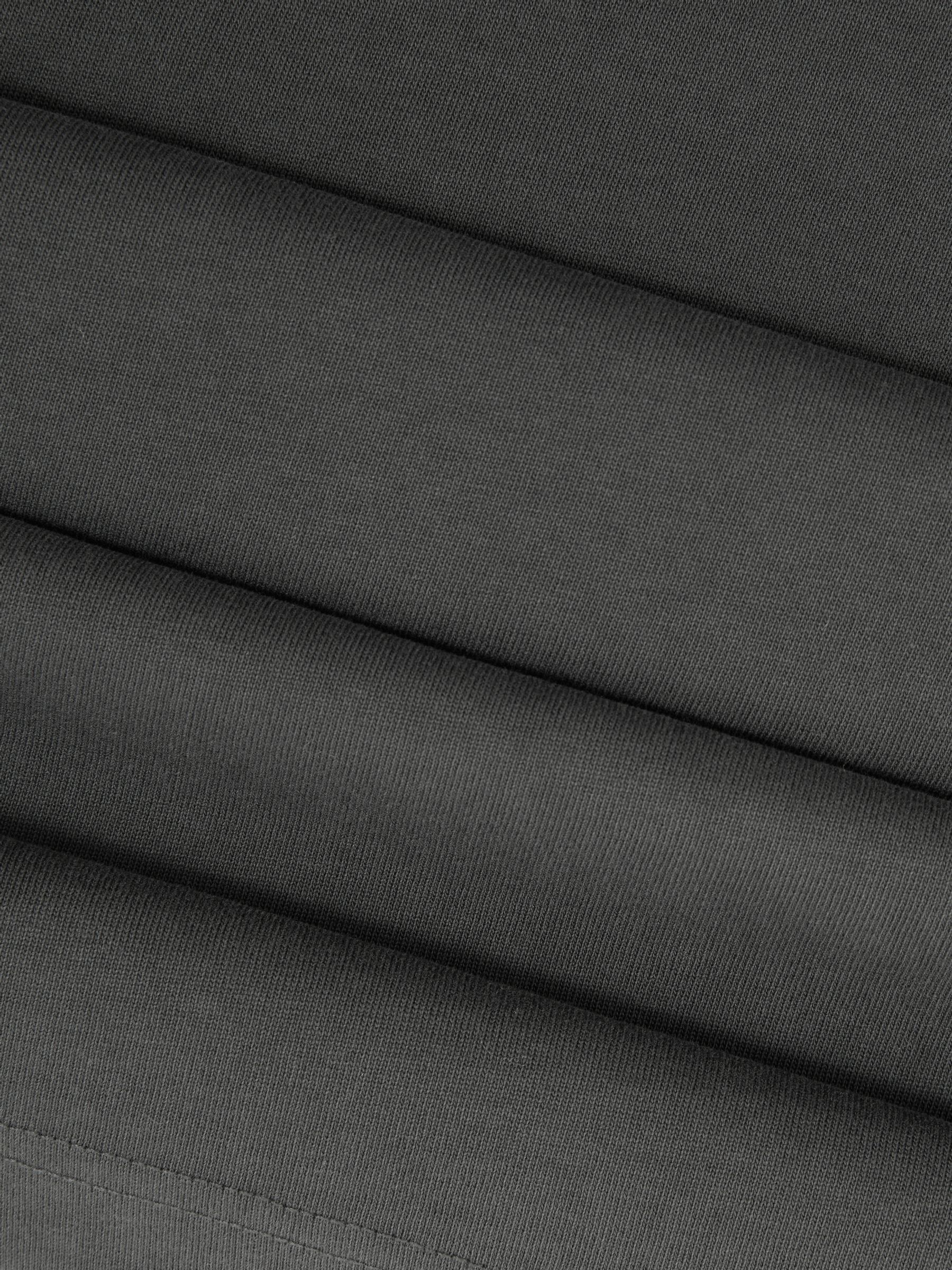 Cotton Garment-Dyed Oversized T-Shirt in Washed Black - Image 6 of 6