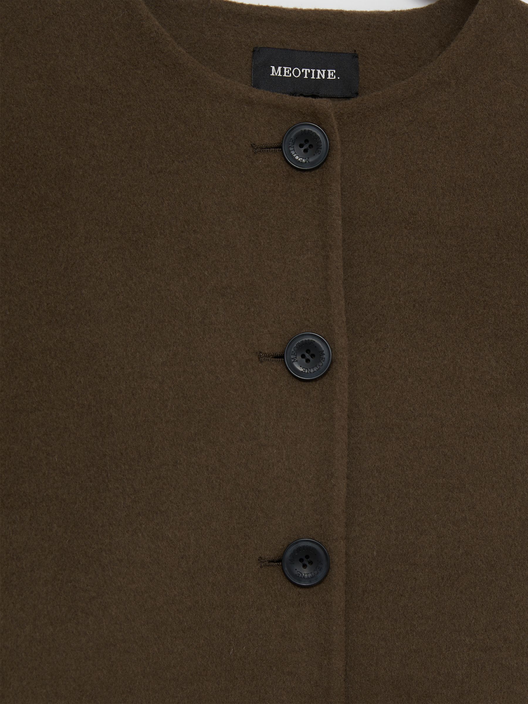 Meotine Wool-Blend Cropped Jacket in Brown - Image 7 of 7