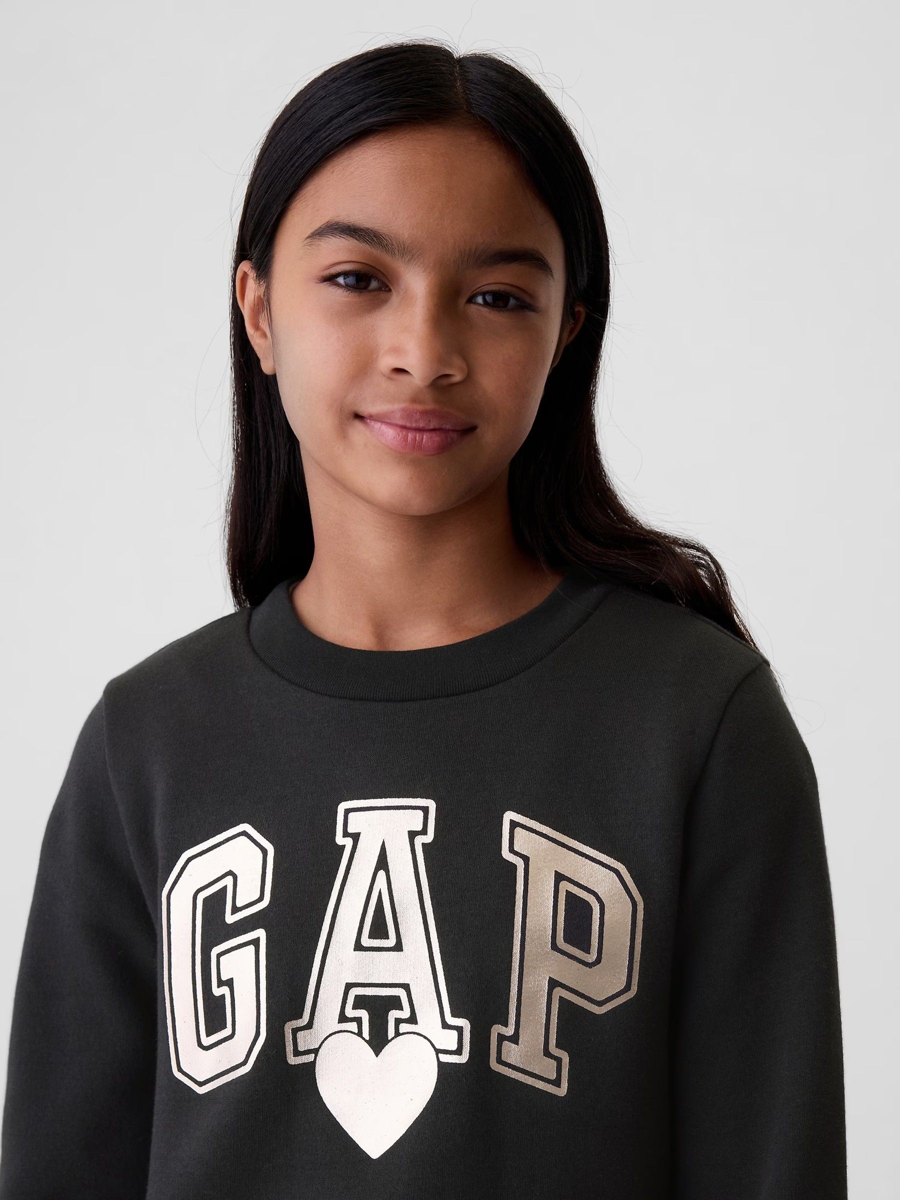 Black Heart Logo Crew Neck Sweatshirt (4-13yrs) - Image 3 of 4