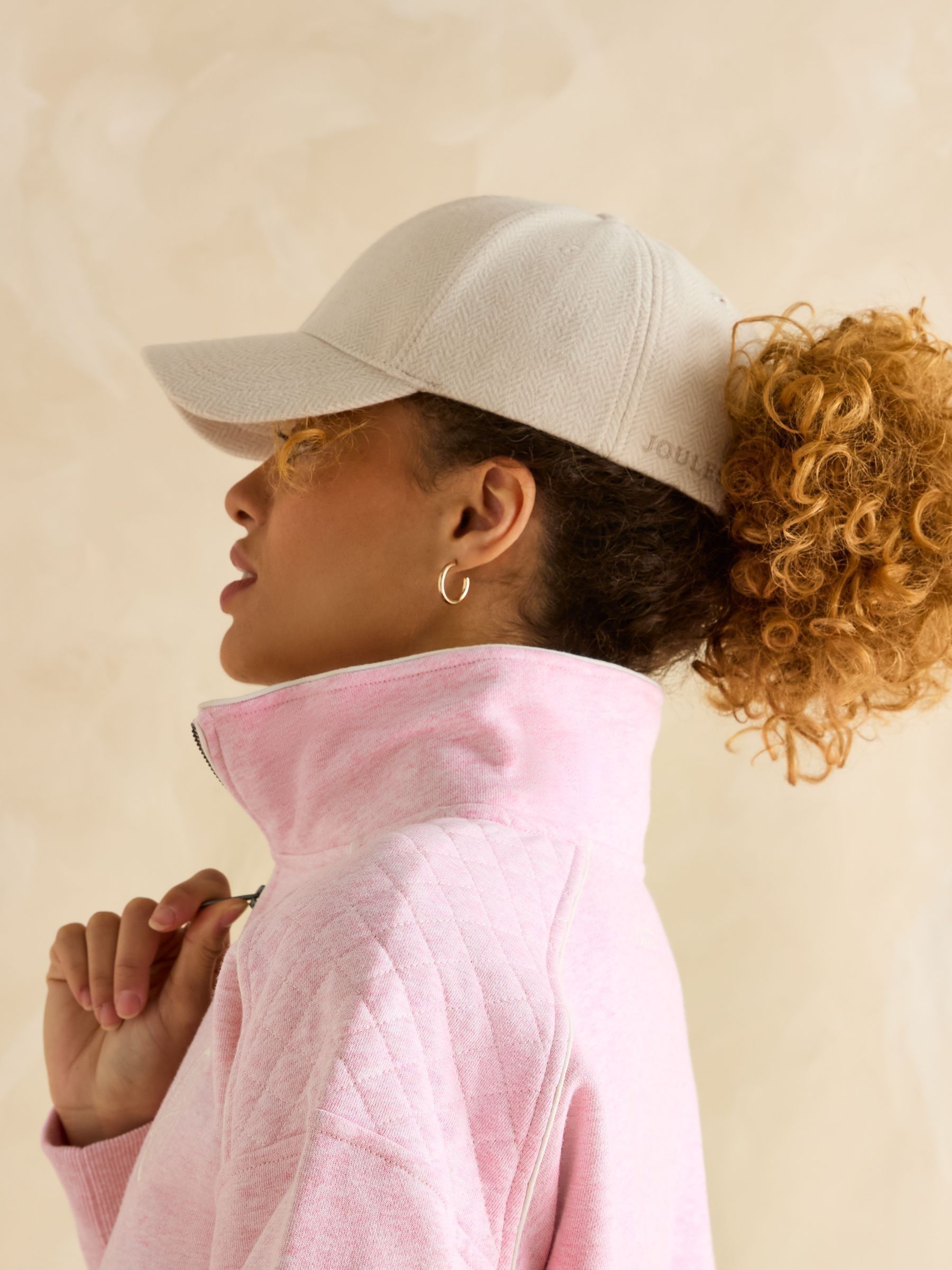 Daley Oatmeal Herringbone Cap - Image 2 of 5