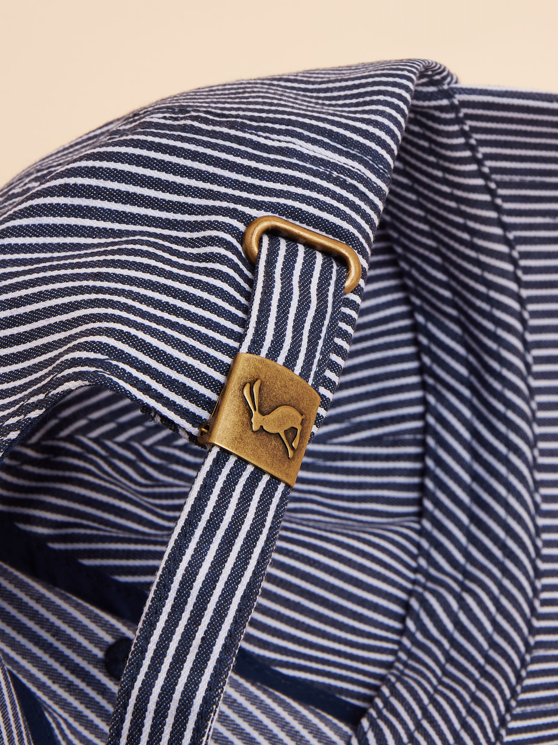 Daley Navy Stripe Cap - Image 7 of 9