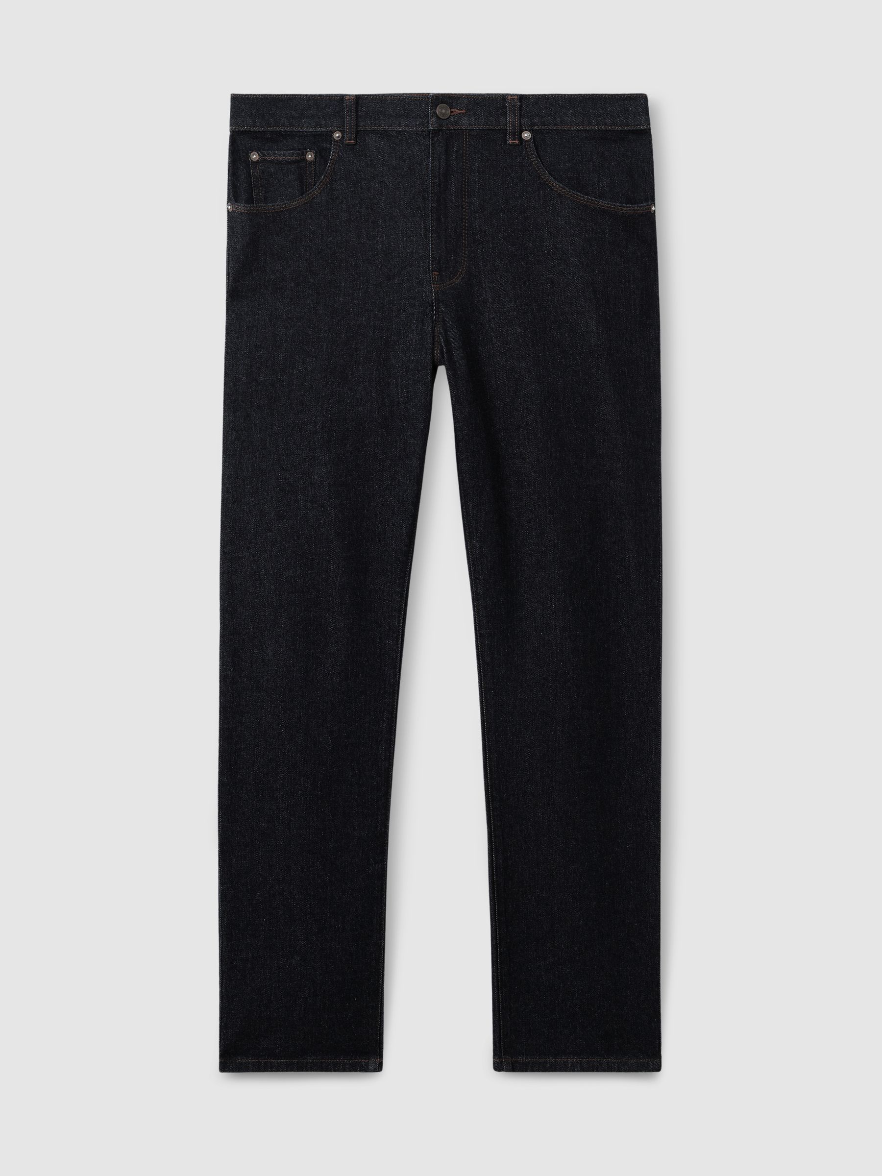 Straight-Leg Jeans in Raw Indigo - Image 2 of 7
